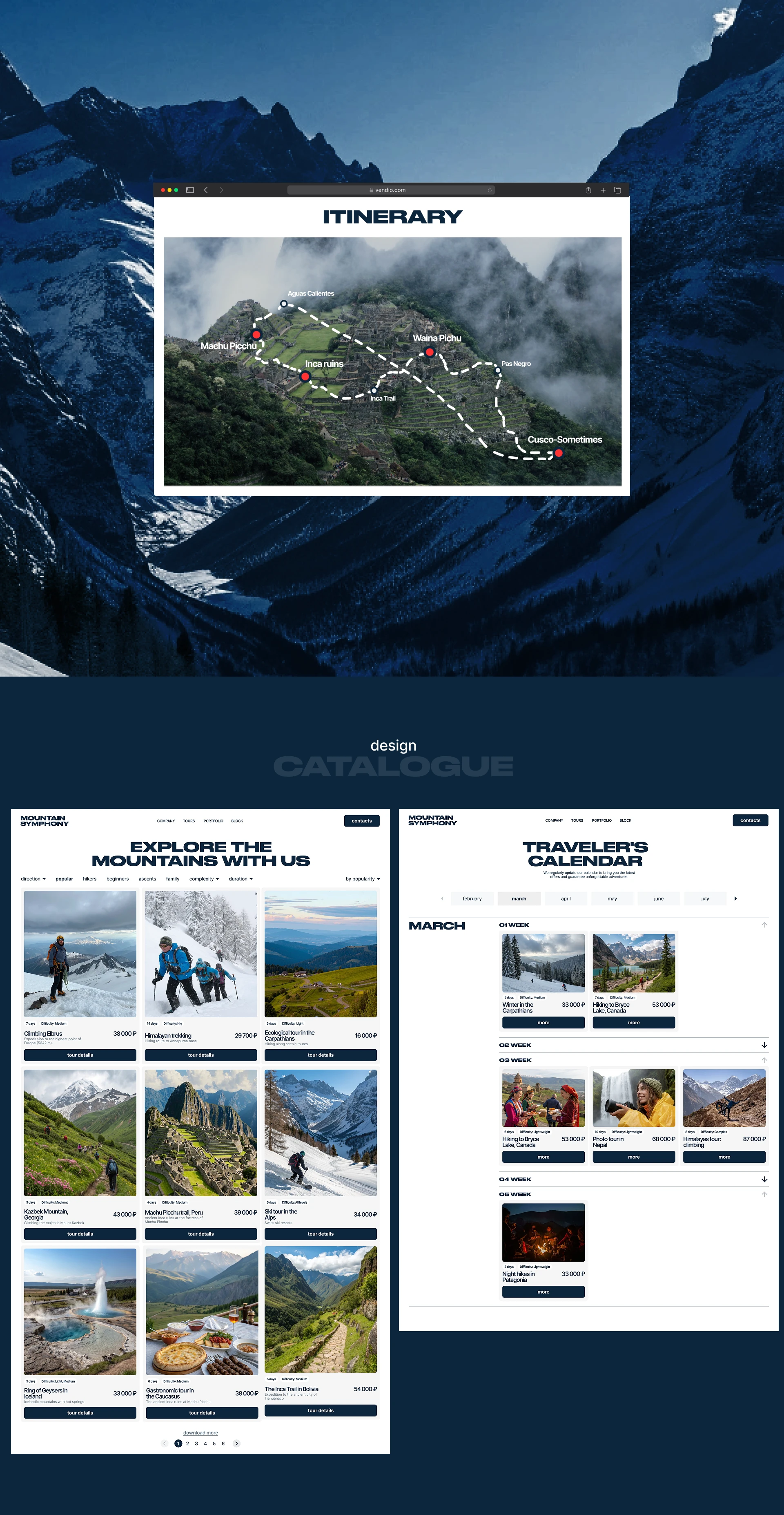 Сайт турагентства "Горная симфония" — Изображение №9 — Интерфейсы на Dprofile