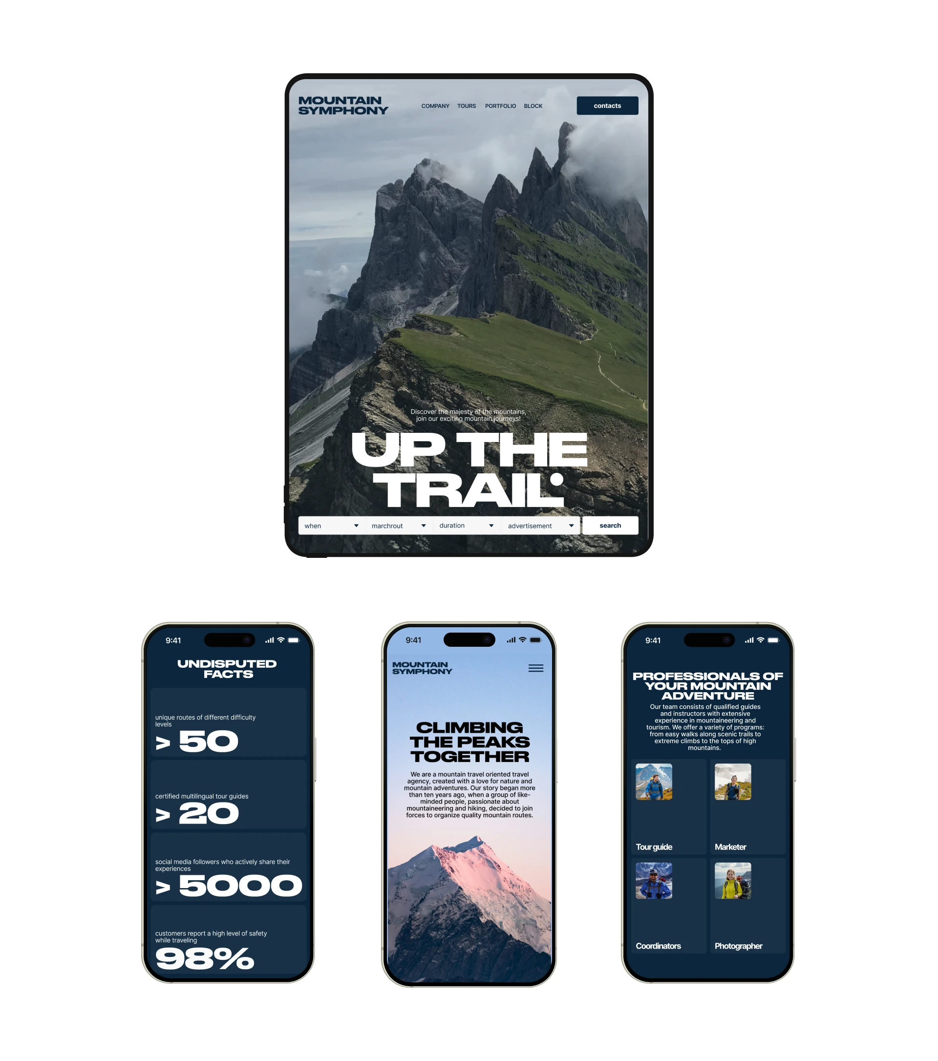 Сайт турагентства "Горная симфония" — Изображение №8 — Интерфейсы на Dprofile