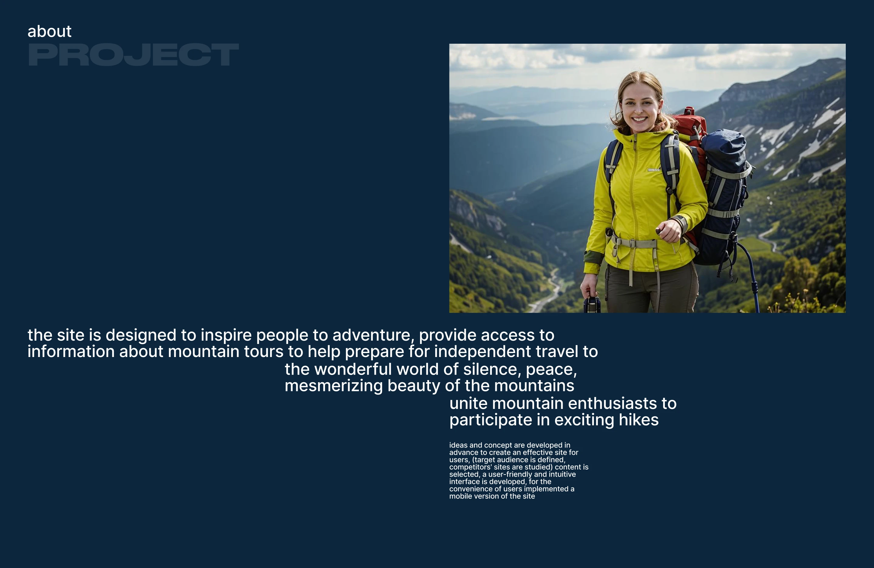 Сайт турагентства "Горная симфония" — Изображение №2 — Интерфейсы на Dprofile