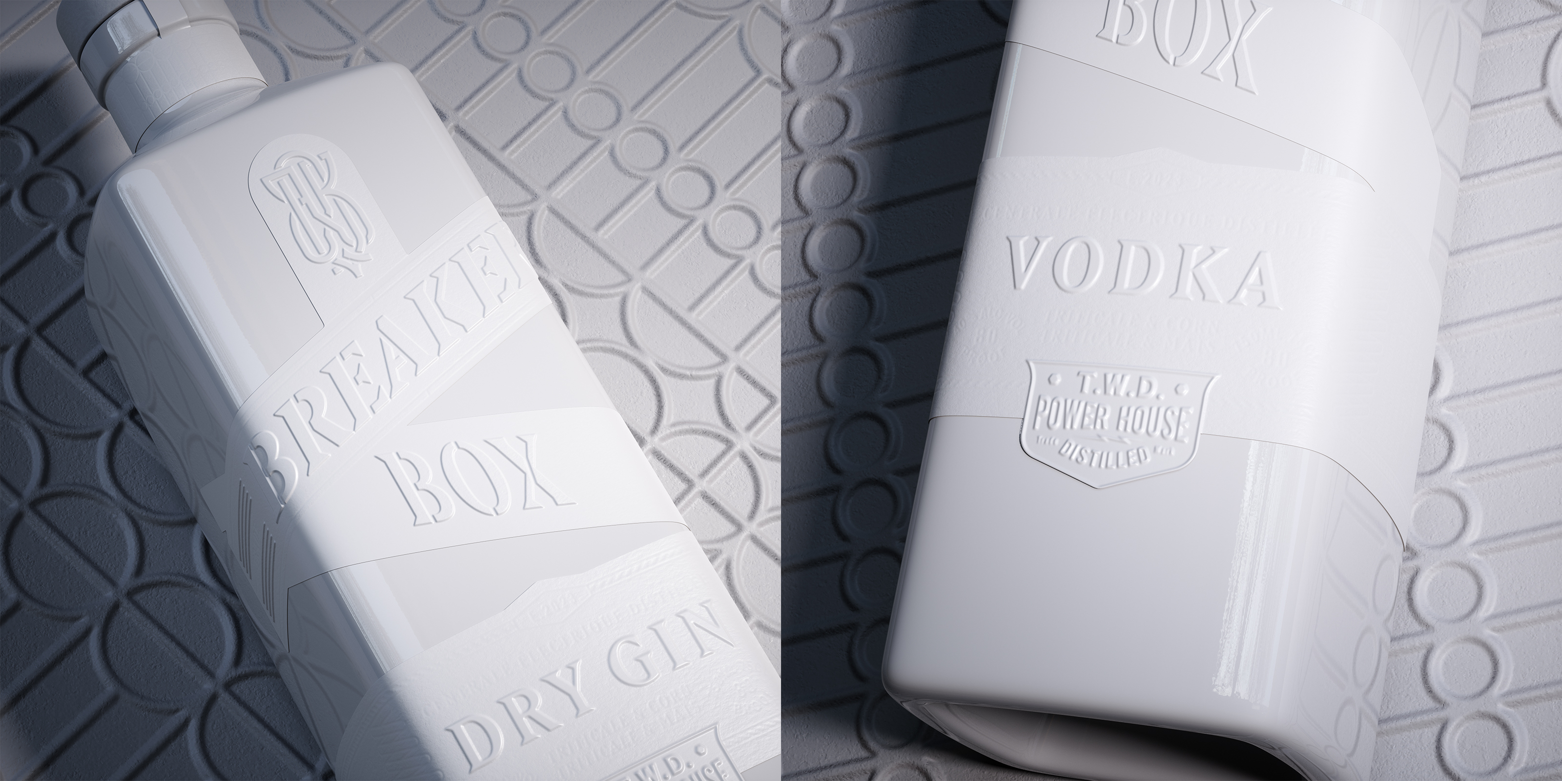 Gin & Vodka Bottle | Full CGI Visualization — Изображение №7 — 3D на Dprofile