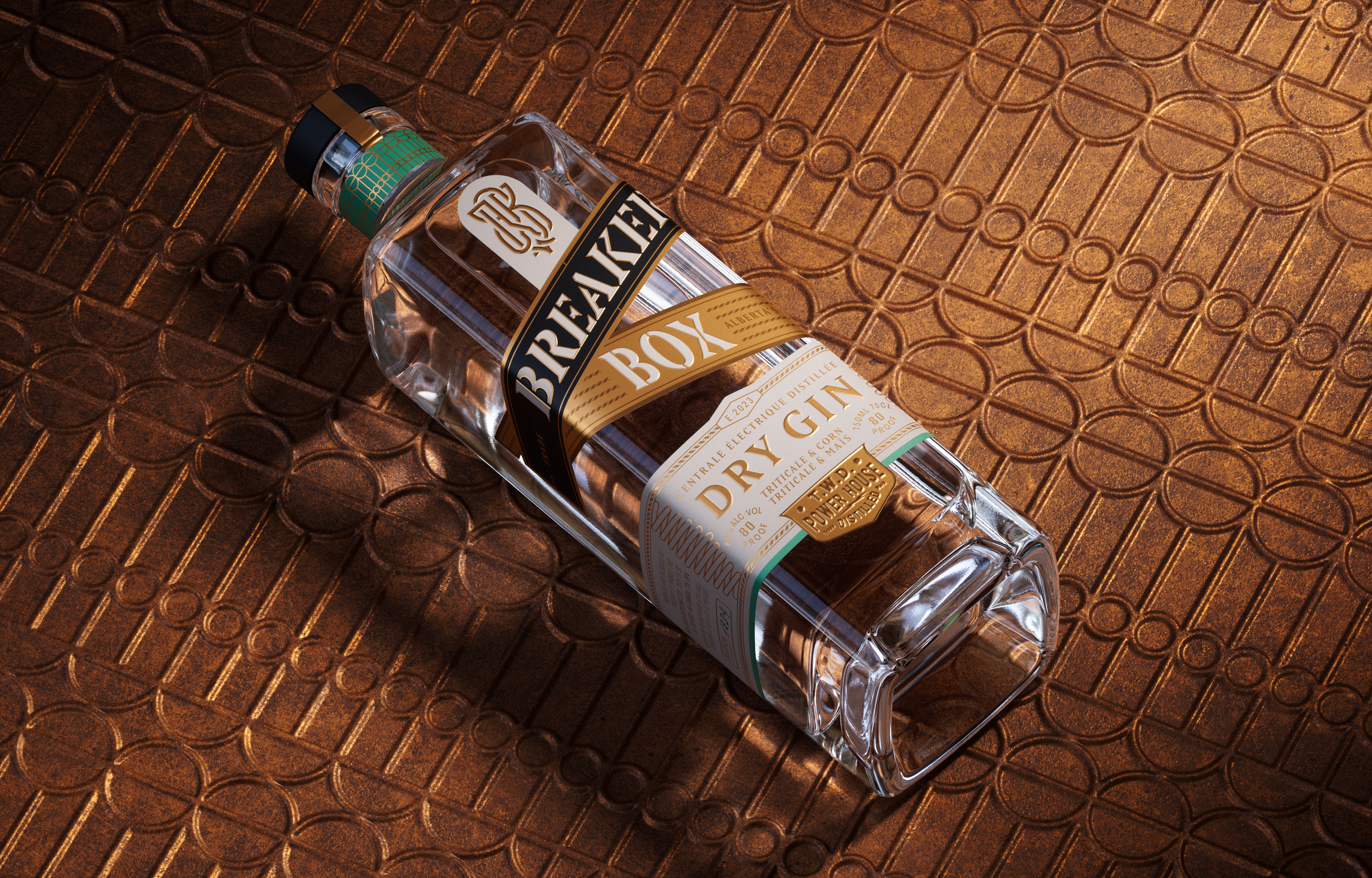 Gin & Vodka Bottle | Full CGI Visualization — Изображение №2 — 3D на Dprofile