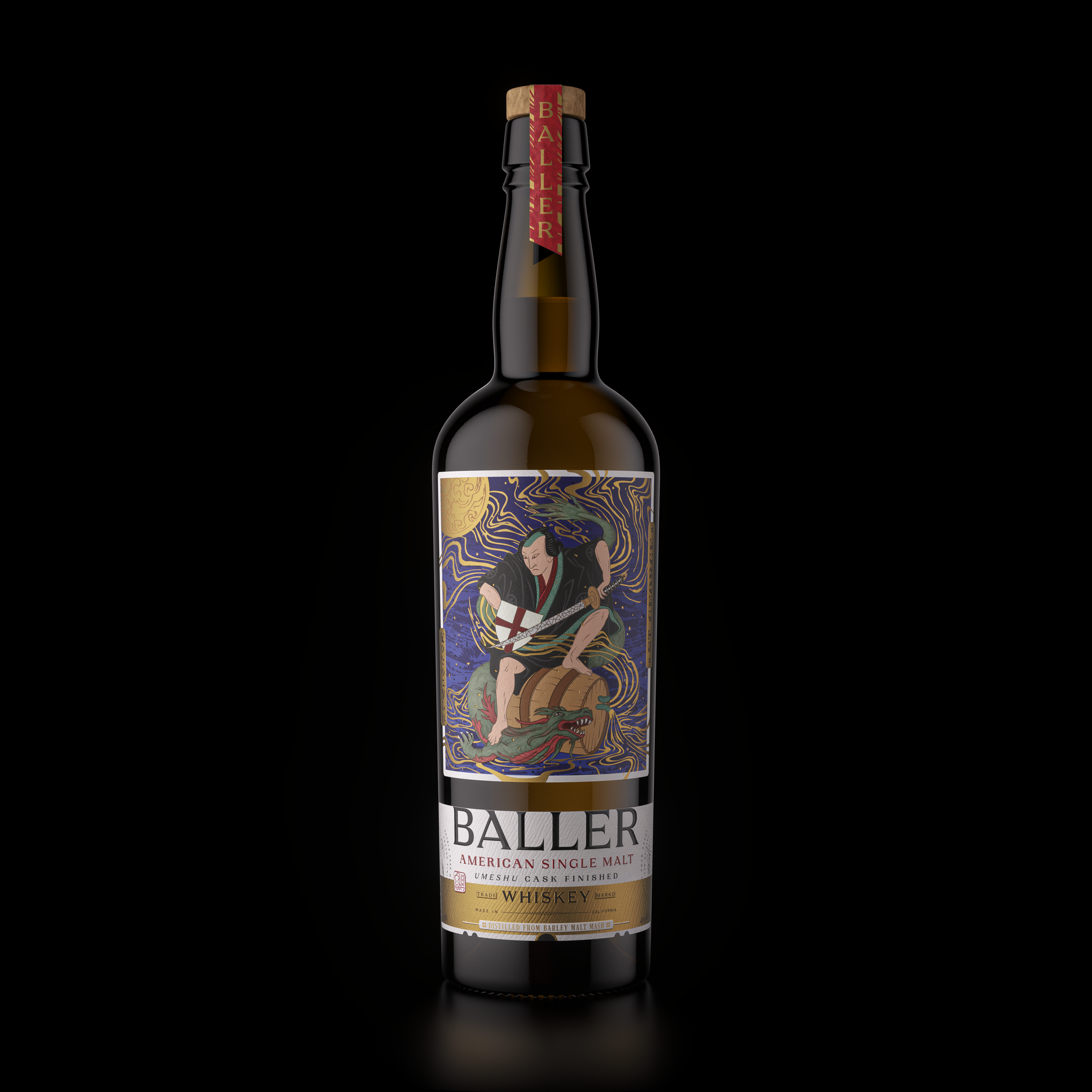 Whiskey Bottle | Full CGI Visualization — Изображение №2 — 3D на Dprofile