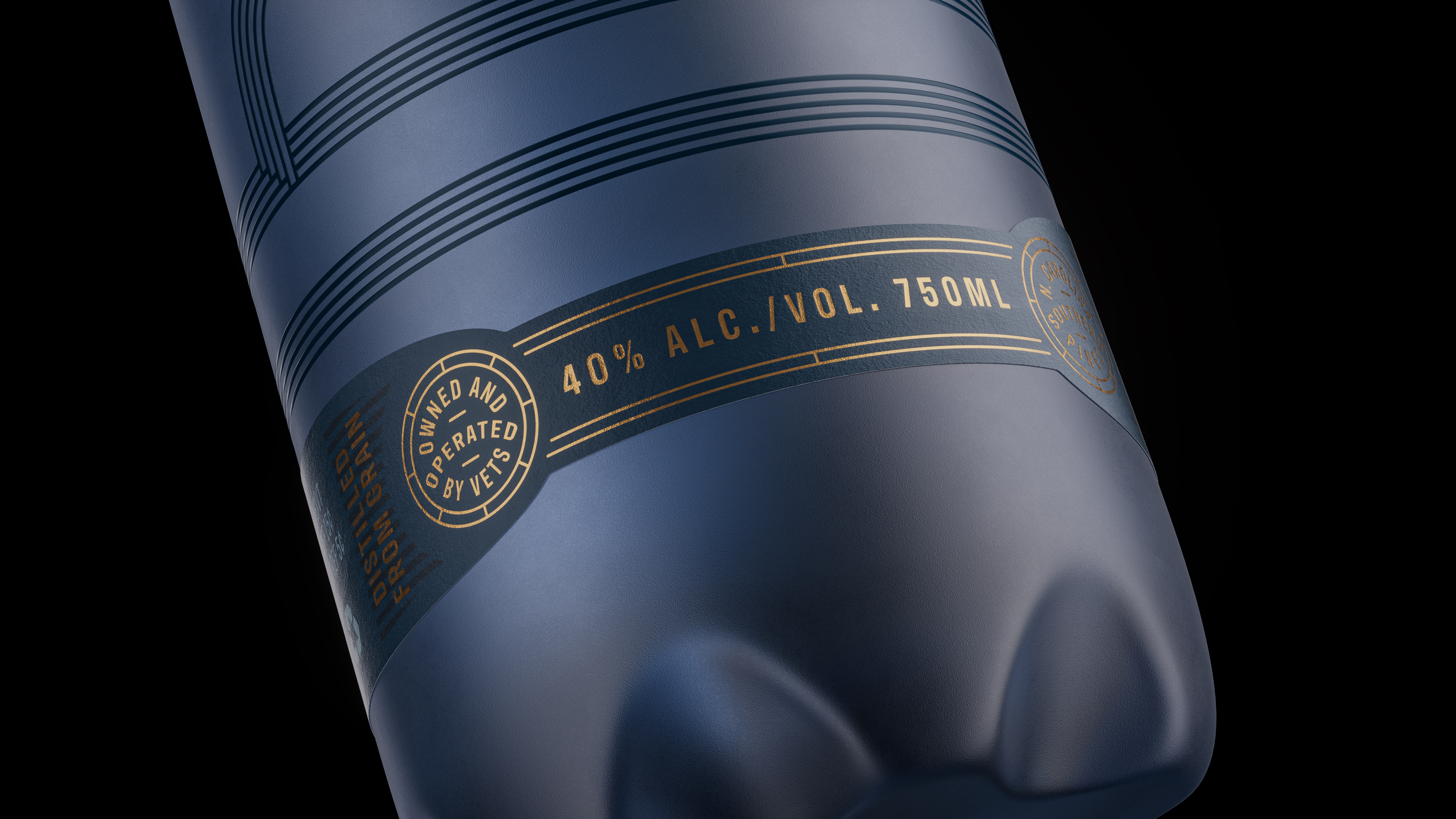 Bourbon & Vodka & Gin Bottle | Full CGI Visualization — Изображение №6 — 3D на Dprofile