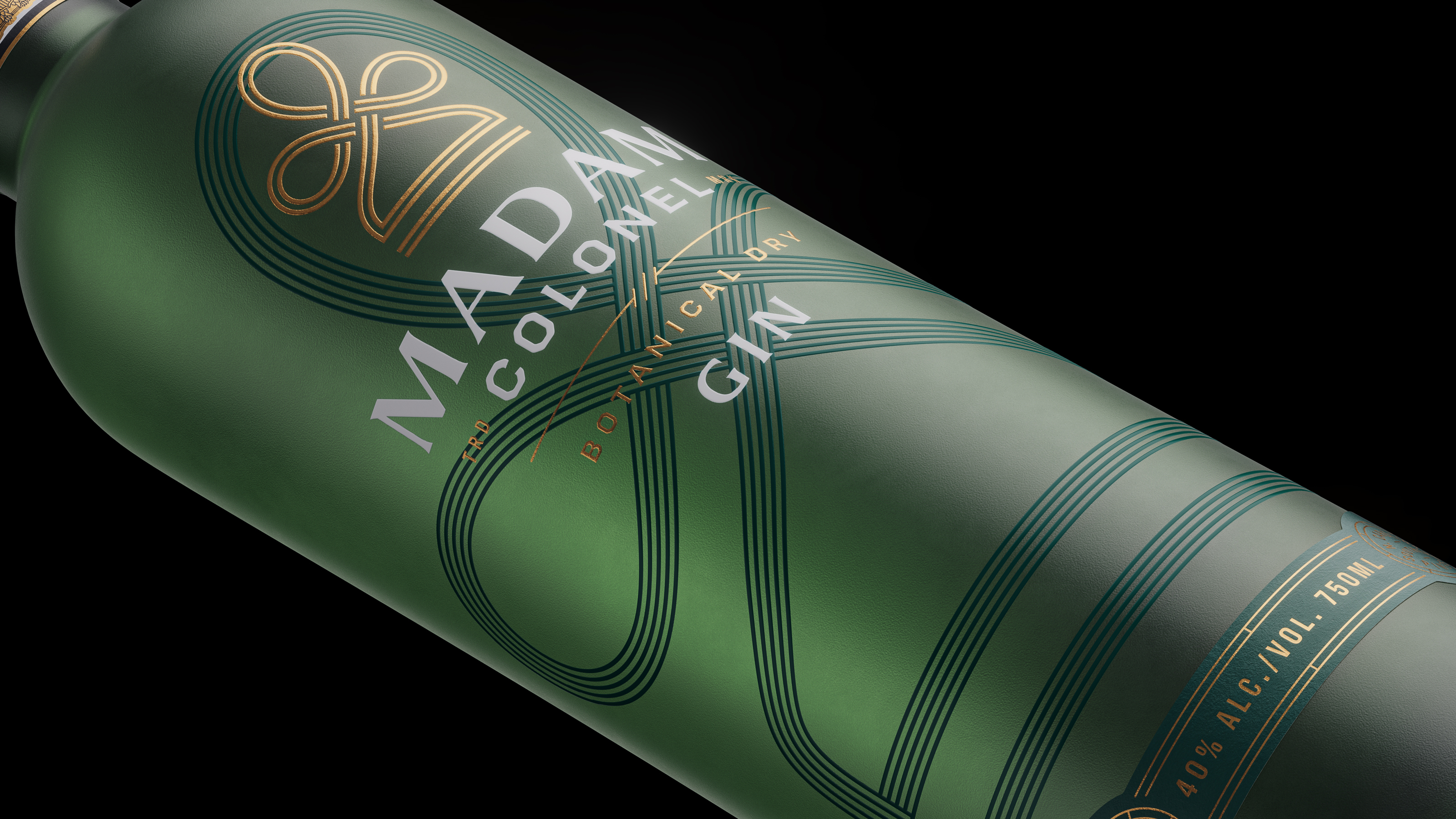 Bourbon & Vodka & Gin Bottle | Full CGI Visualization — Изображение №4 — 3D на Dprofile