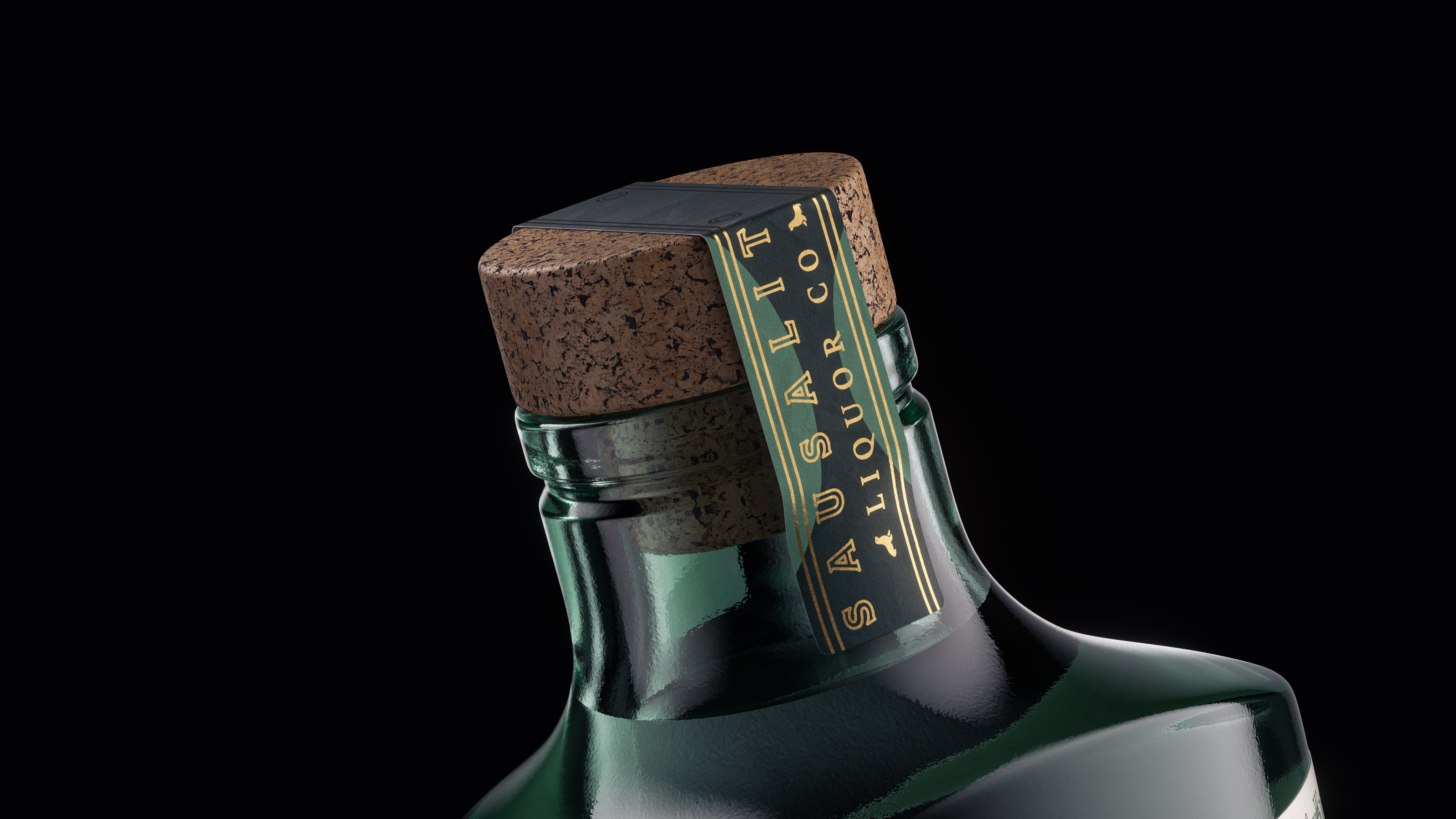 Gin Bottle | Full CGI Visualization — Изображение №4 — 3D на Dprofile