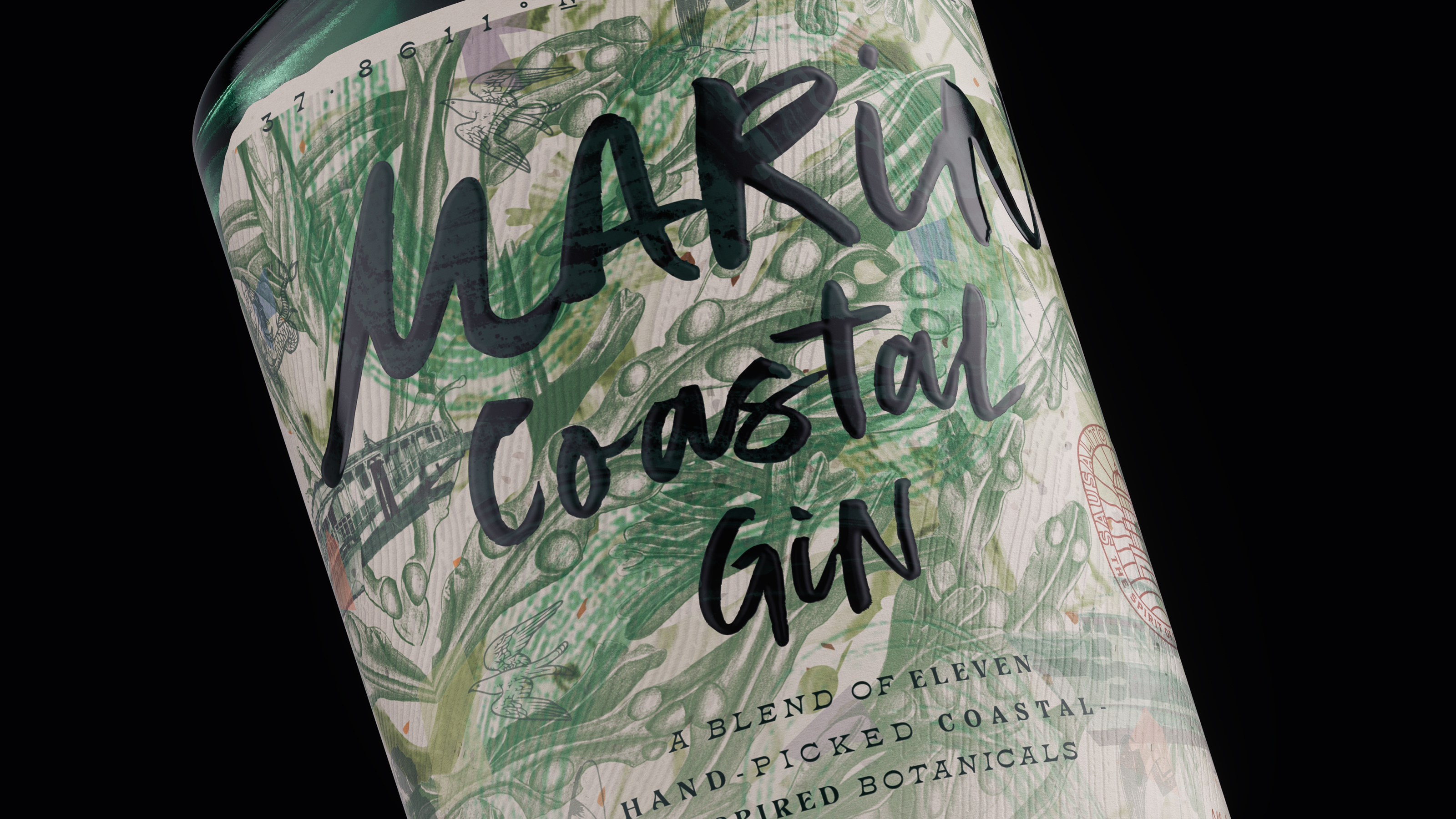 Gin Bottle | Full CGI Visualization — Изображение №5 — 3D на Dprofile