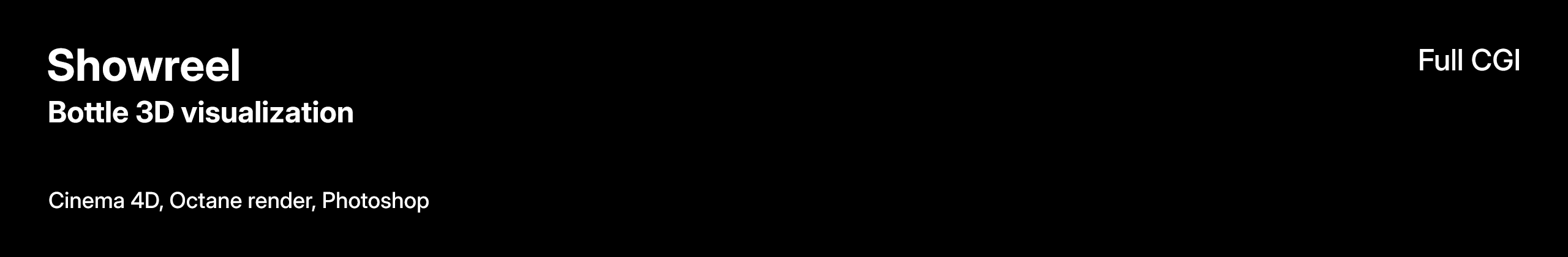 Showreel | Full CGI Visualization — Изображение №1 — 3D на Dprofile