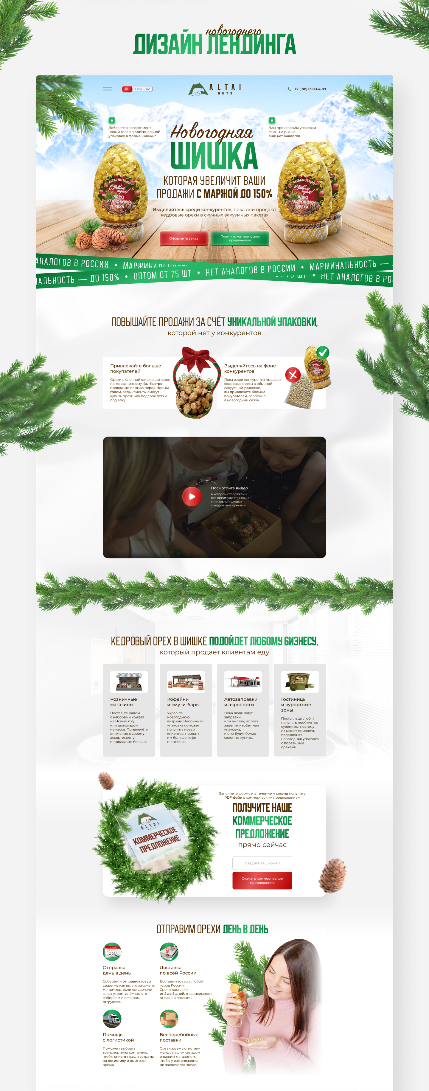 Комплексная упаковка | Кедровые орехи — Изображение №3 — Интерфейсы, Брендинг на Dprofile