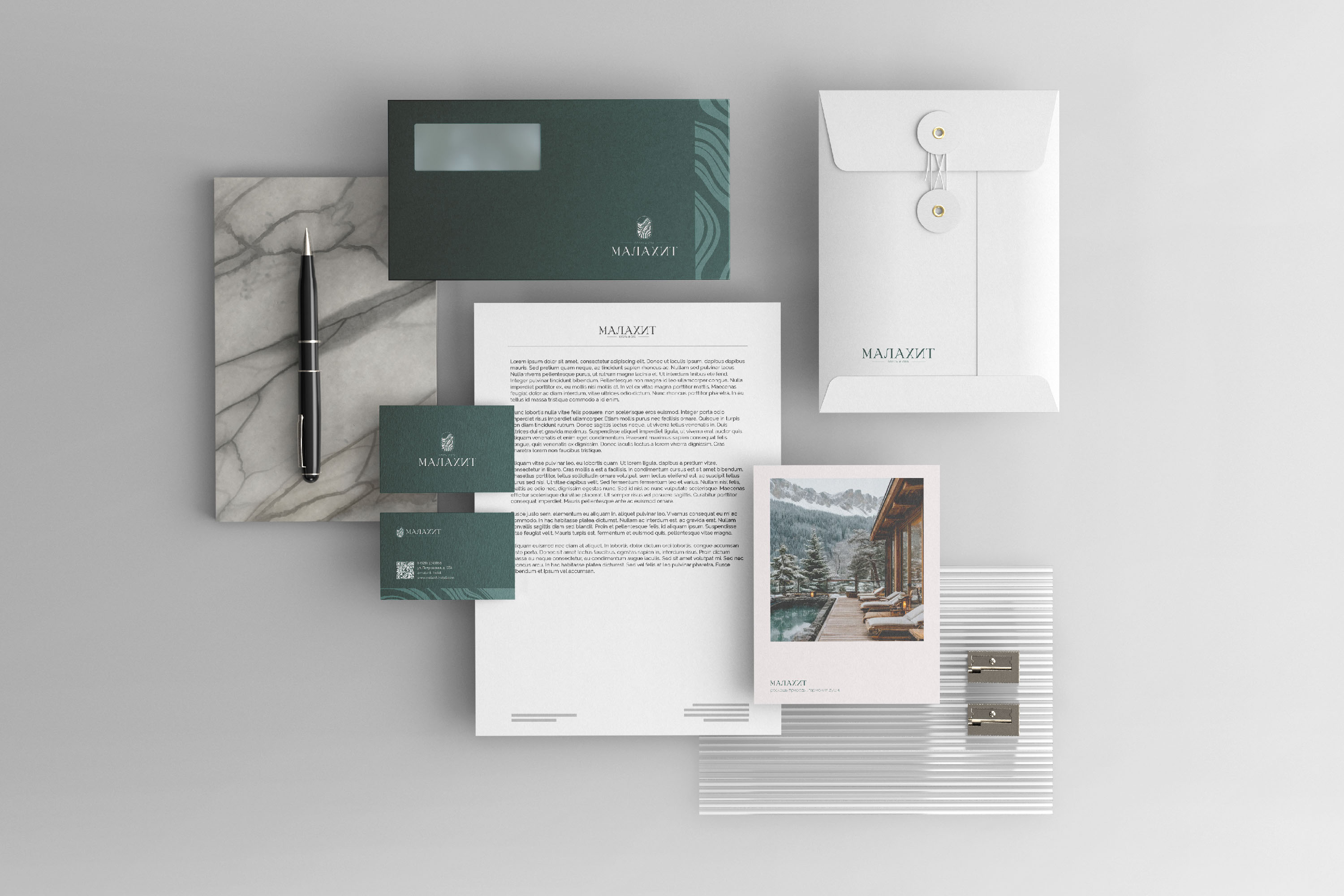HOTEL AND SPA BRAND IDENTITY | Малахит — Изображение №3 — Брендинг на Dprofile
