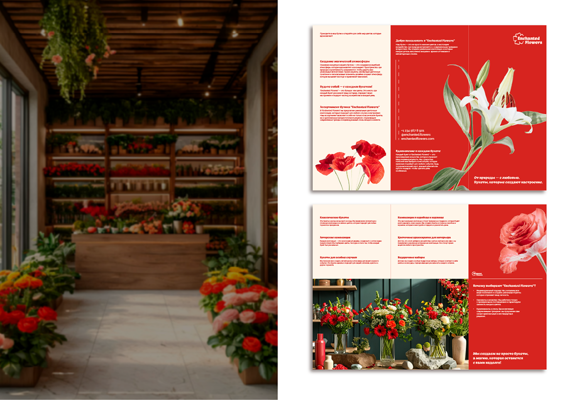 FLOWER SHOP BRAND IDENTITY | Enchanted flowers — Изображение №9 — Брендинг на Dprofile