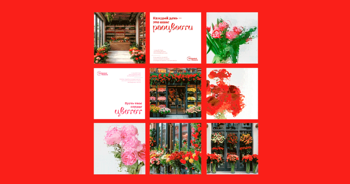 FLOWER SHOP BRAND IDENTITY | Enchanted flowers — Изображение №8 — Брендинг на Dprofile