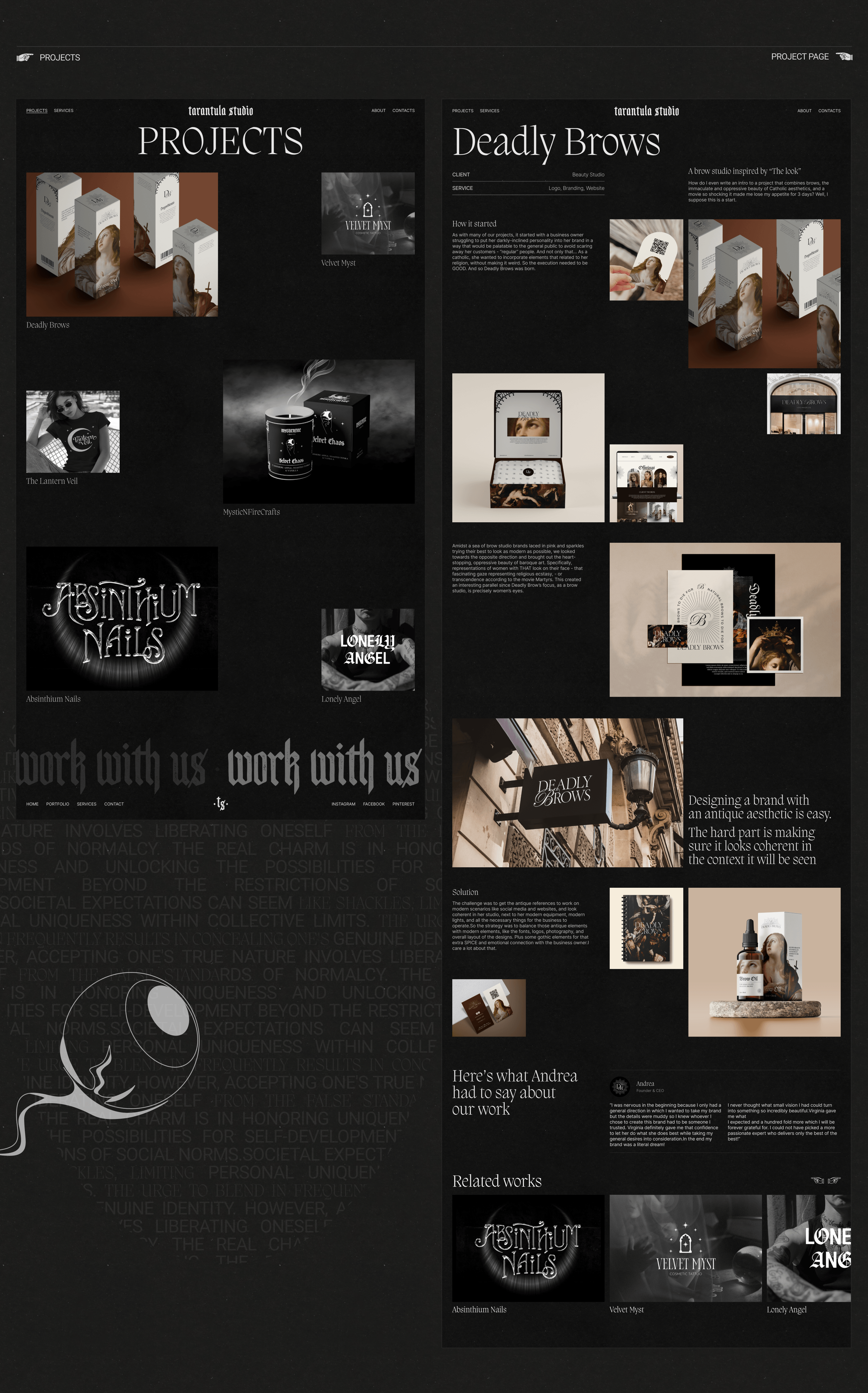 Tarantula Studio — Изображение №4 — Интерфейсы на Dprofile
