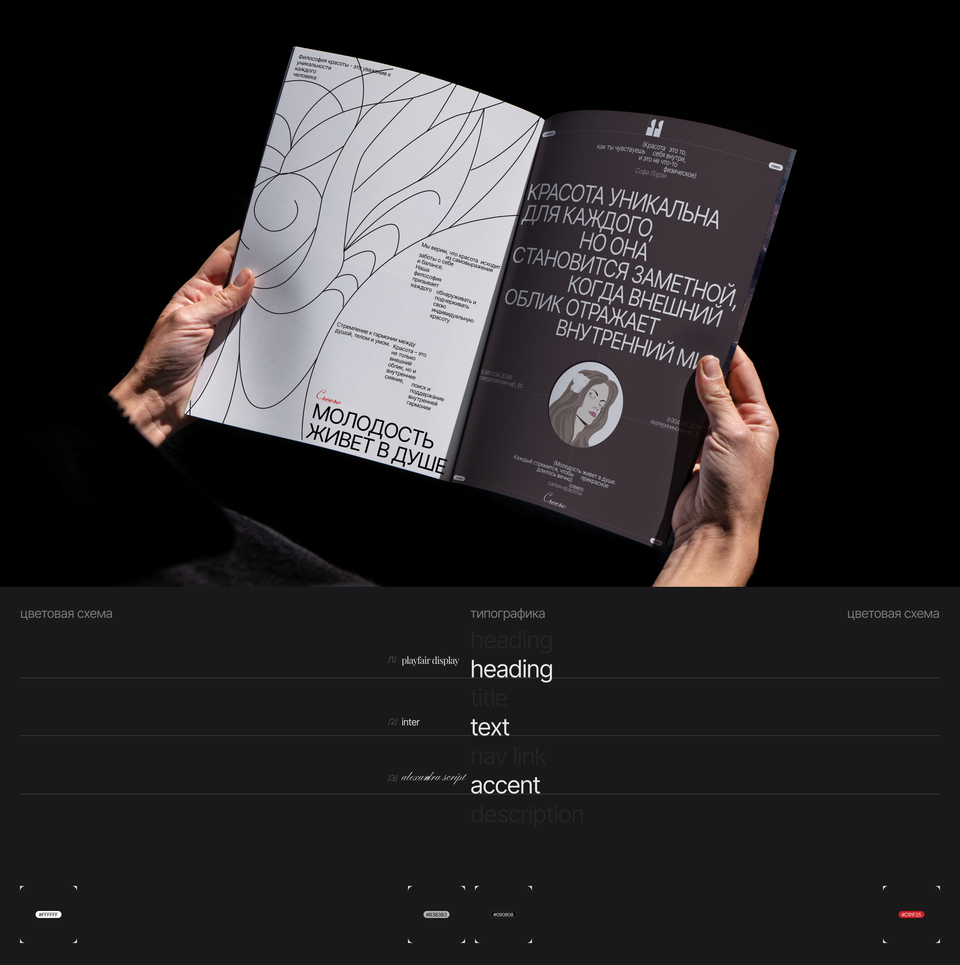 Beauty salon Creero — Изображение №7 — Интерфейсы, Брендинг на Dprofile