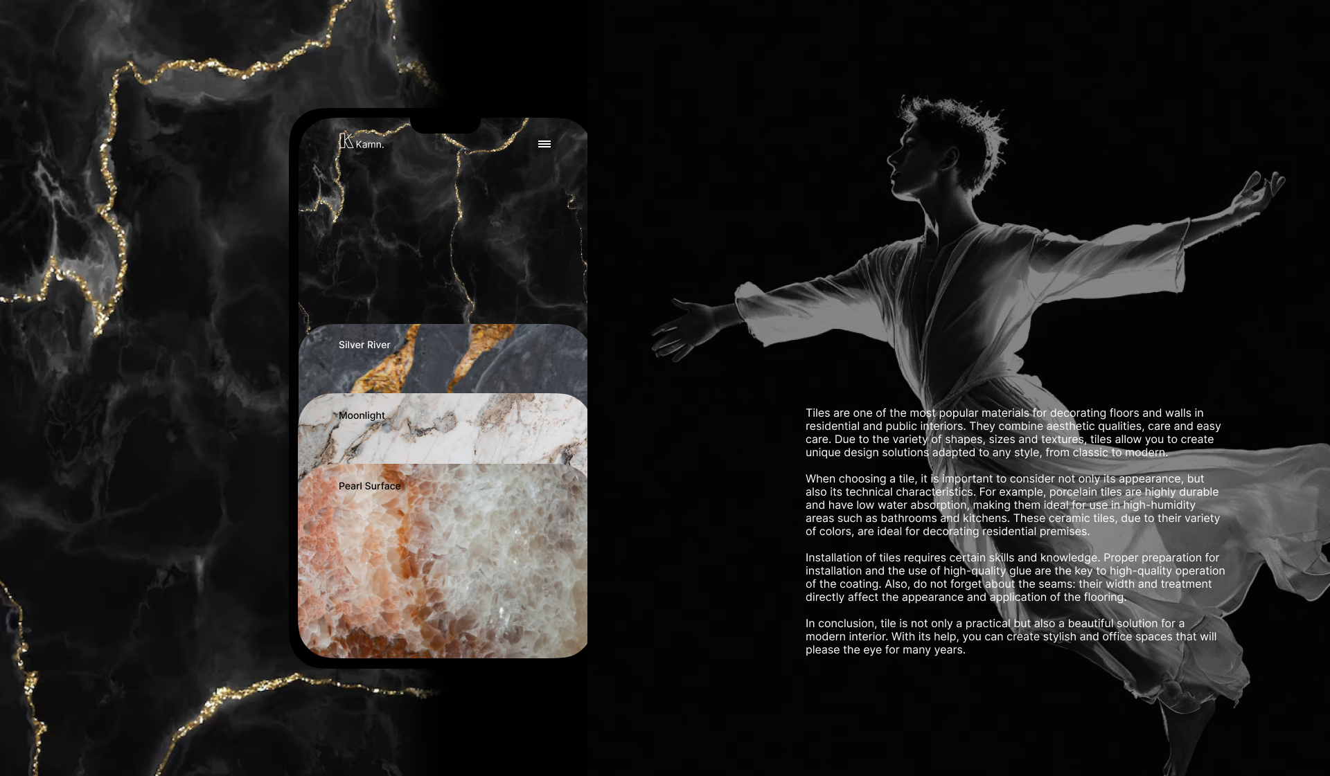 Kamn. — Изображение №3 — Интерфейсы, Брендинг на Dprofile