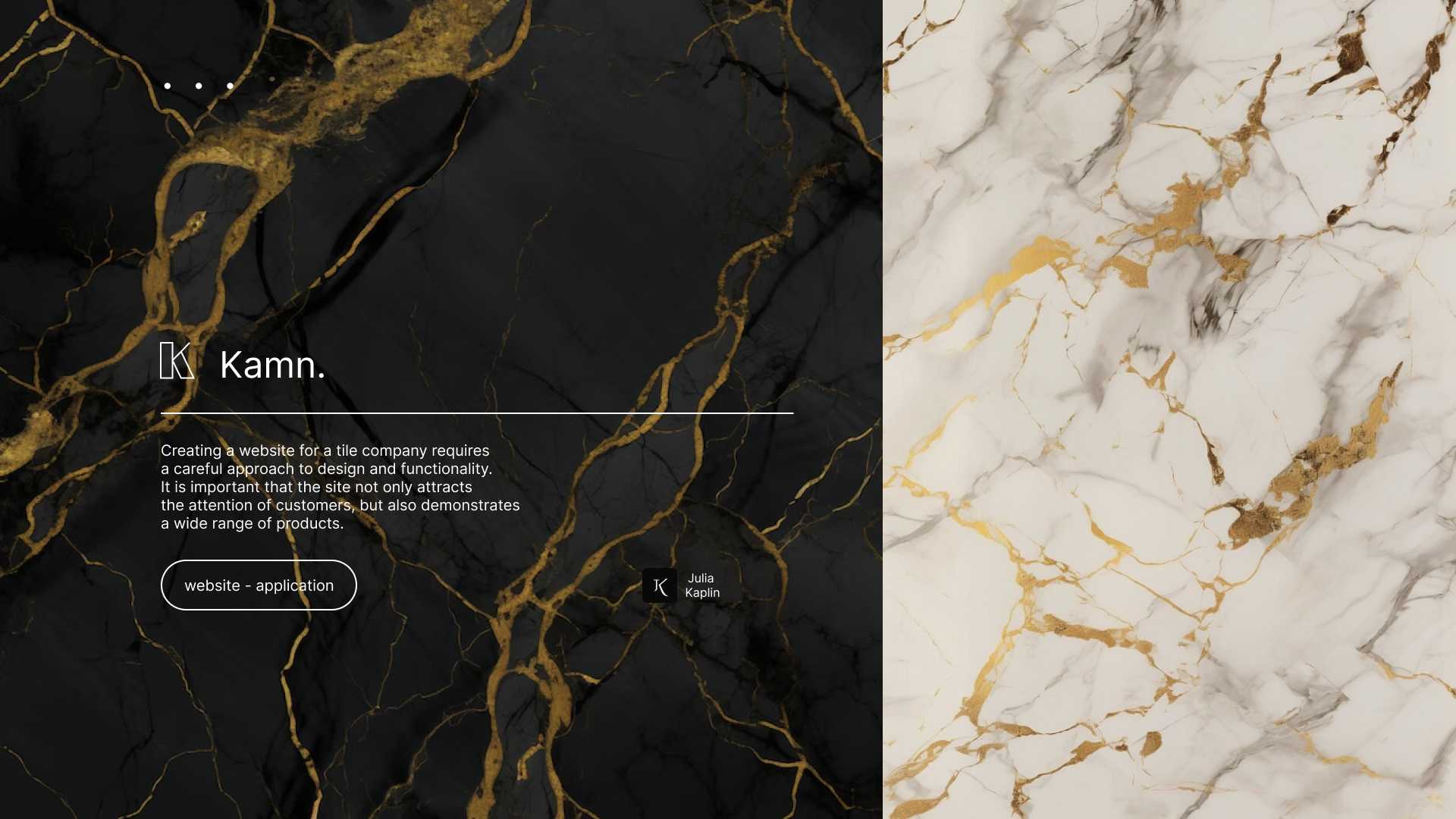 Kamn. — Изображение №1 — Интерфейсы, Брендинг на Dprofile