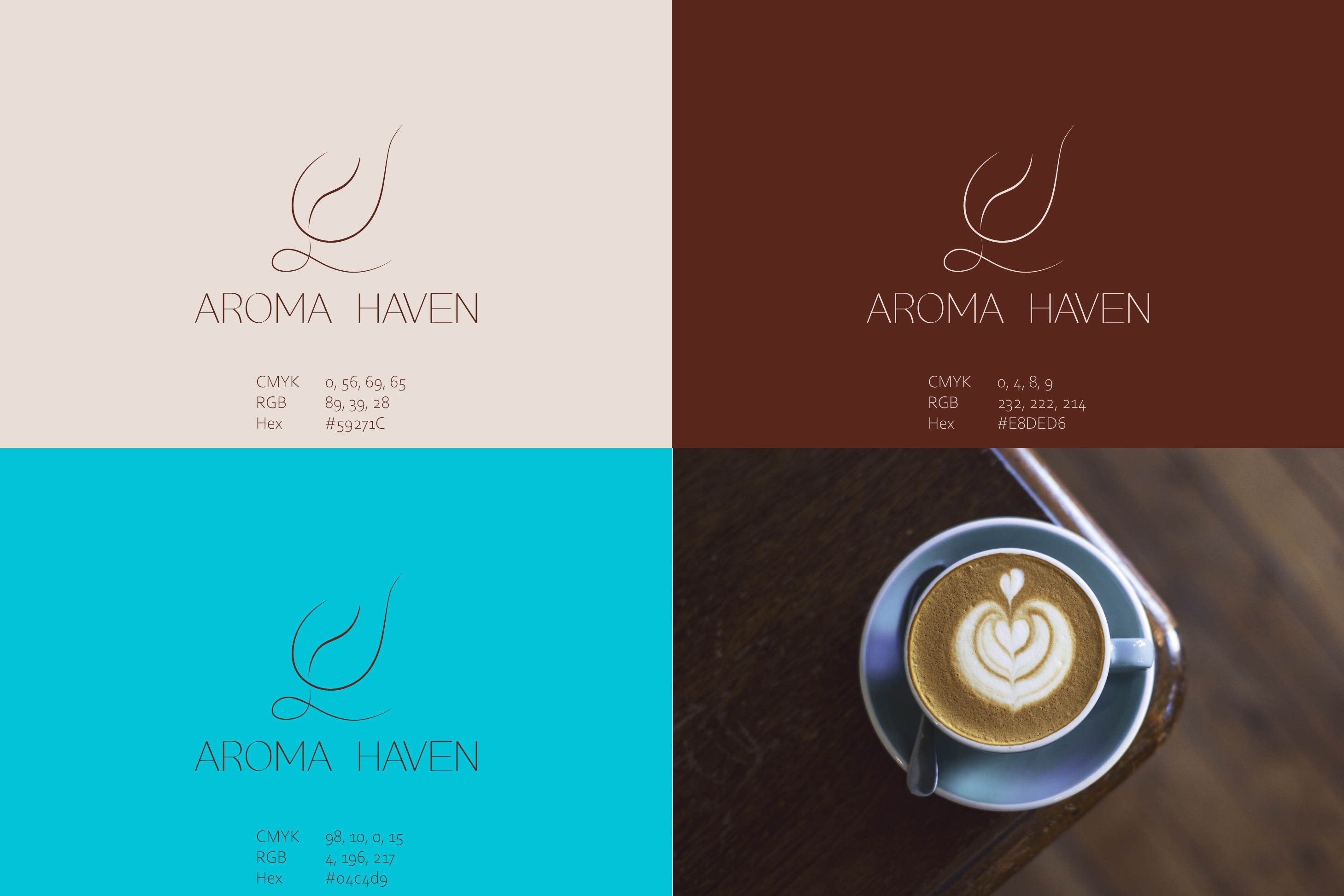 Логотип для кофейни Aroma Haven — Изображение №3 — Брендинг на Dprofile