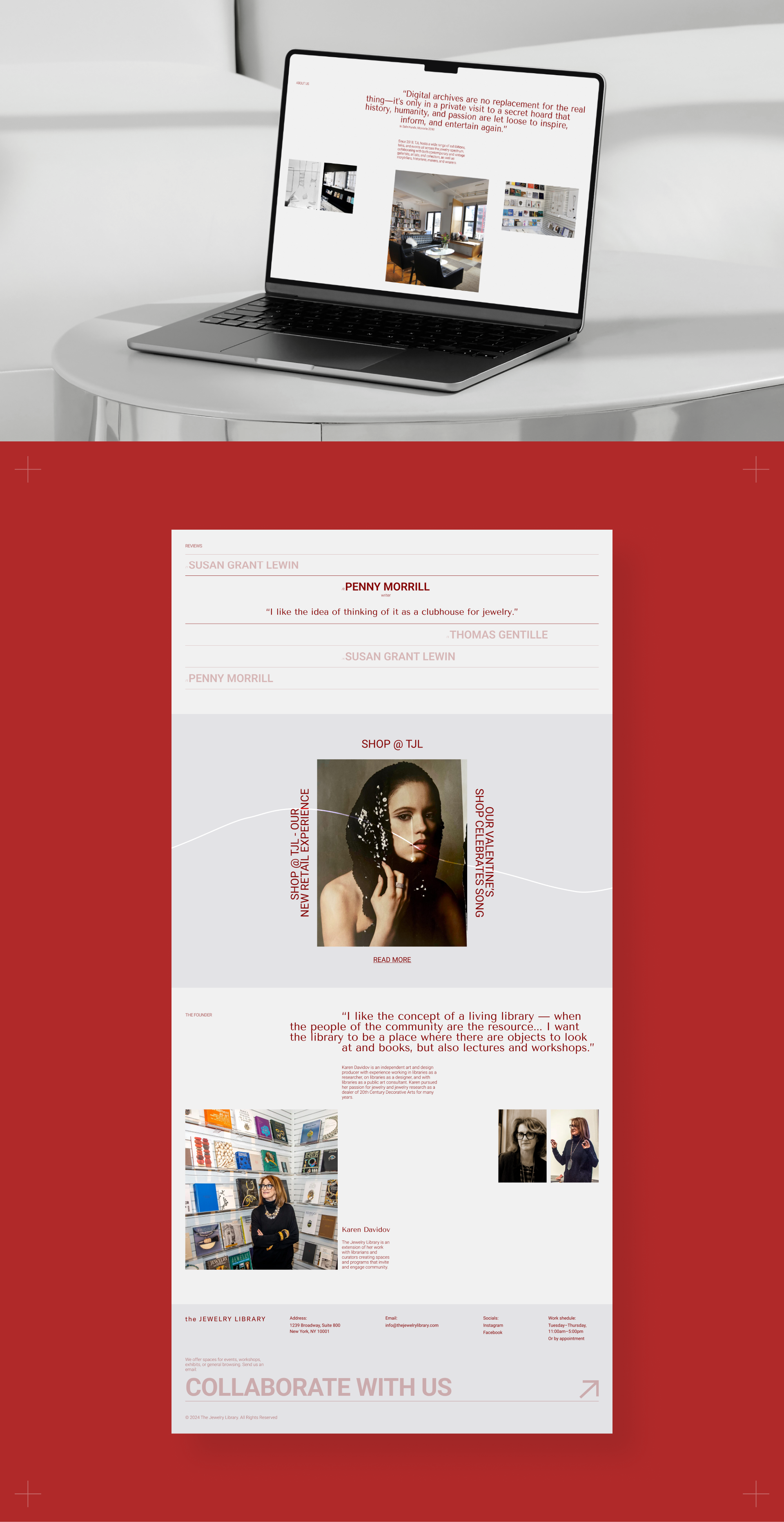 The Jewelry Library | Landing redesign — Изображение №3 — Интерфейсы, Брендинг на Dprofile