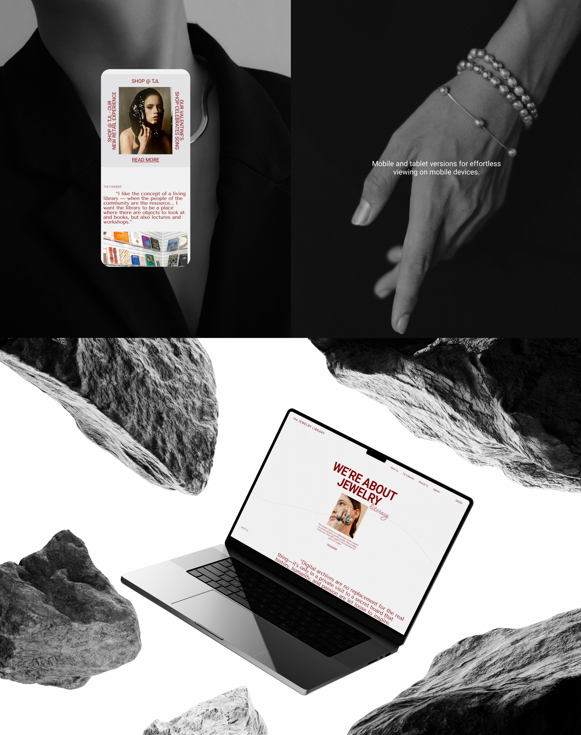 The Jewelry Library | Landing redesign — Изображение №4 — Интерфейсы, Брендинг на Dprofile