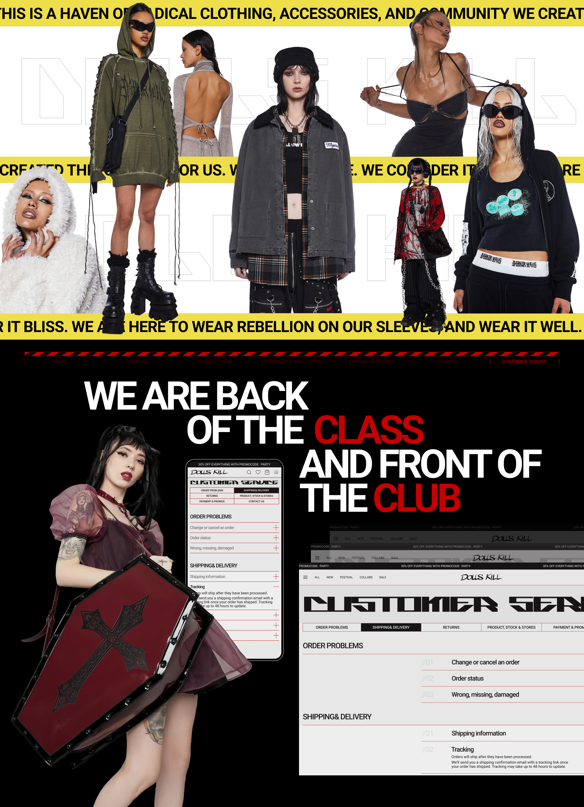 DOLLS KILL | E-commerce redesign — Изображение №14 — Интерфейсы, Брендинг на Dprofile