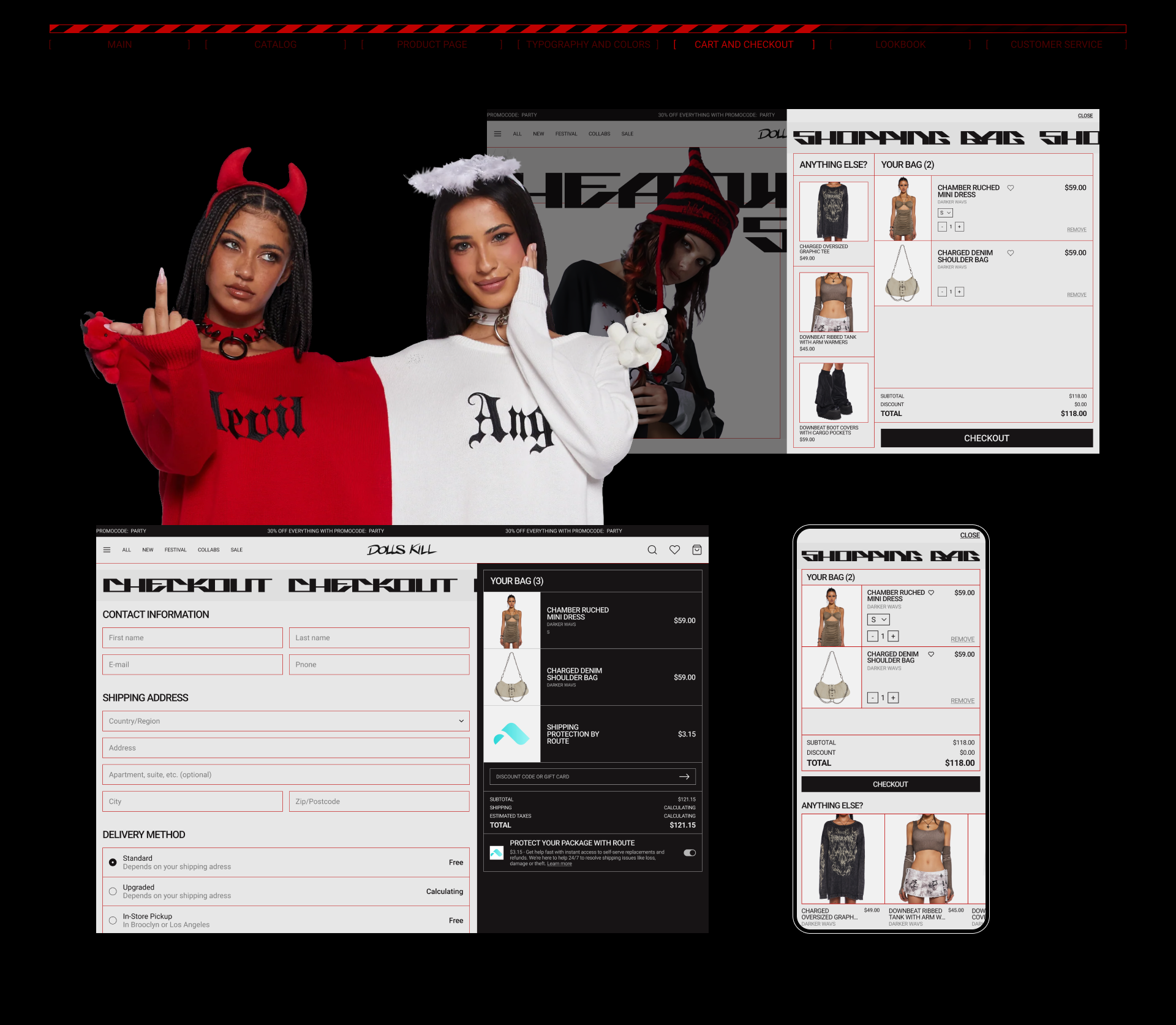 DOLLS KILL | E-commerce redesign — Изображение №9 — Интерфейсы, Брендинг на Dprofile