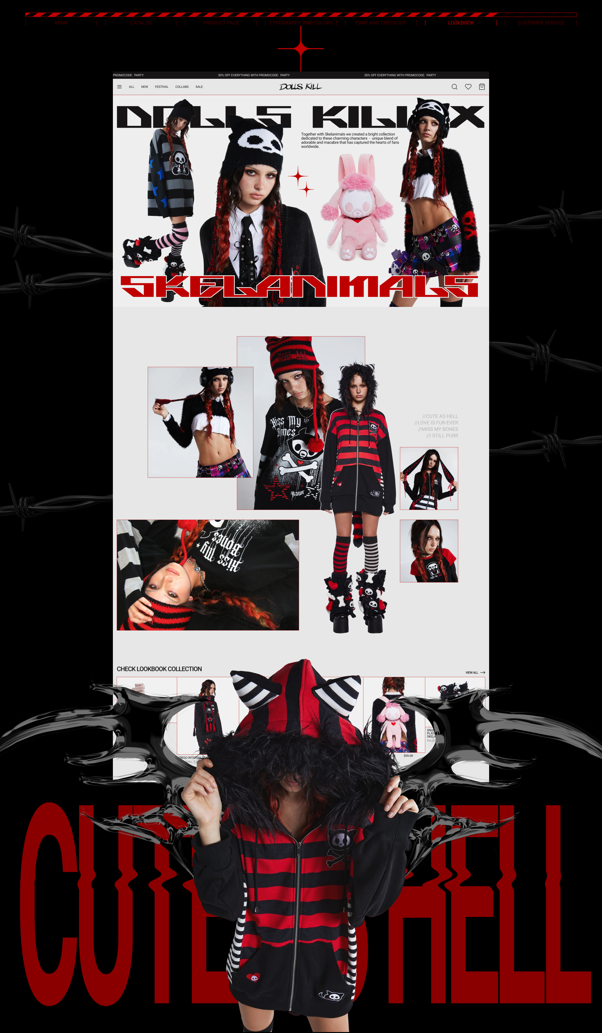 DOLLS KILL | E-commerce redesign — Изображение №13 — Интерфейсы, Брендинг на Dprofile