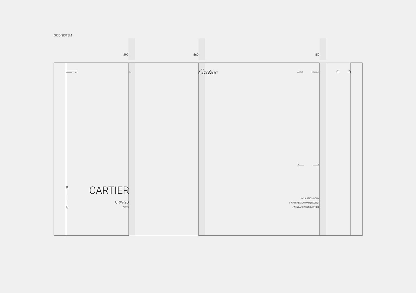 Cartier (watches Ukraine) — Изображение №2 — Интерфейсы на Dprofile