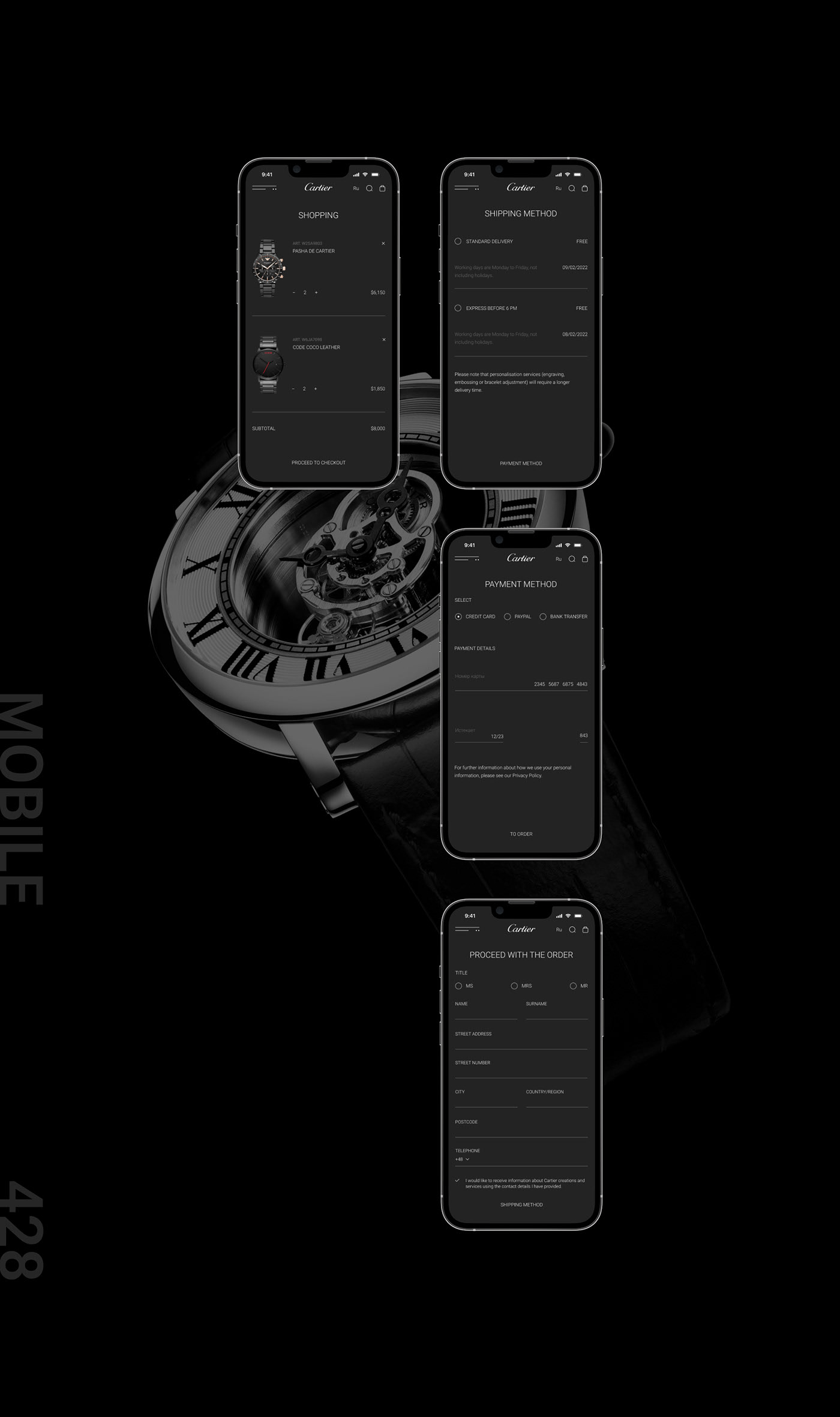 Cartier (watches Ukraine) — Изображение №30 — Интерфейсы на Dprofile