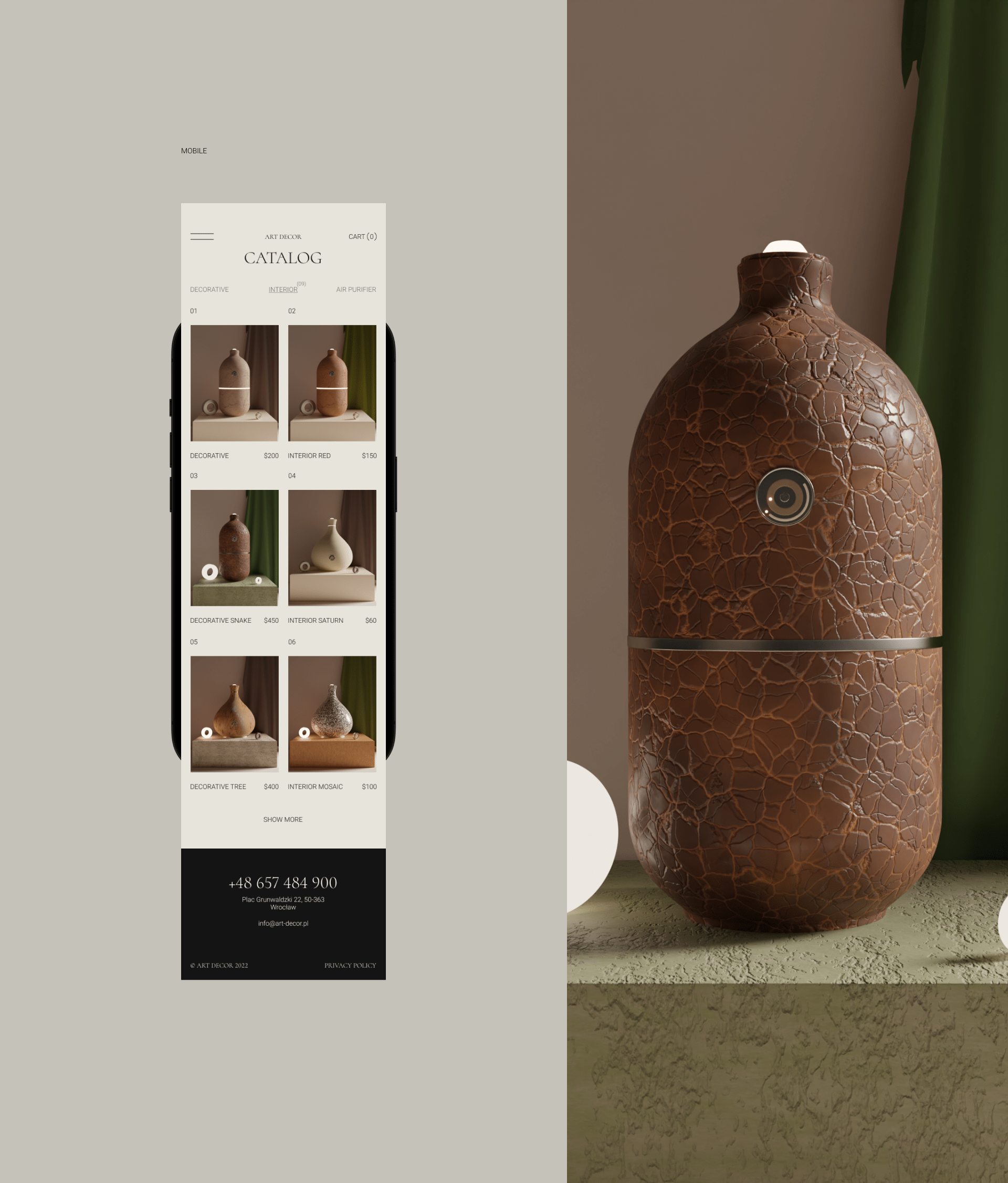 ArtDecor — Изображение №9 — Интерфейсы, Брендинг на Dprofile