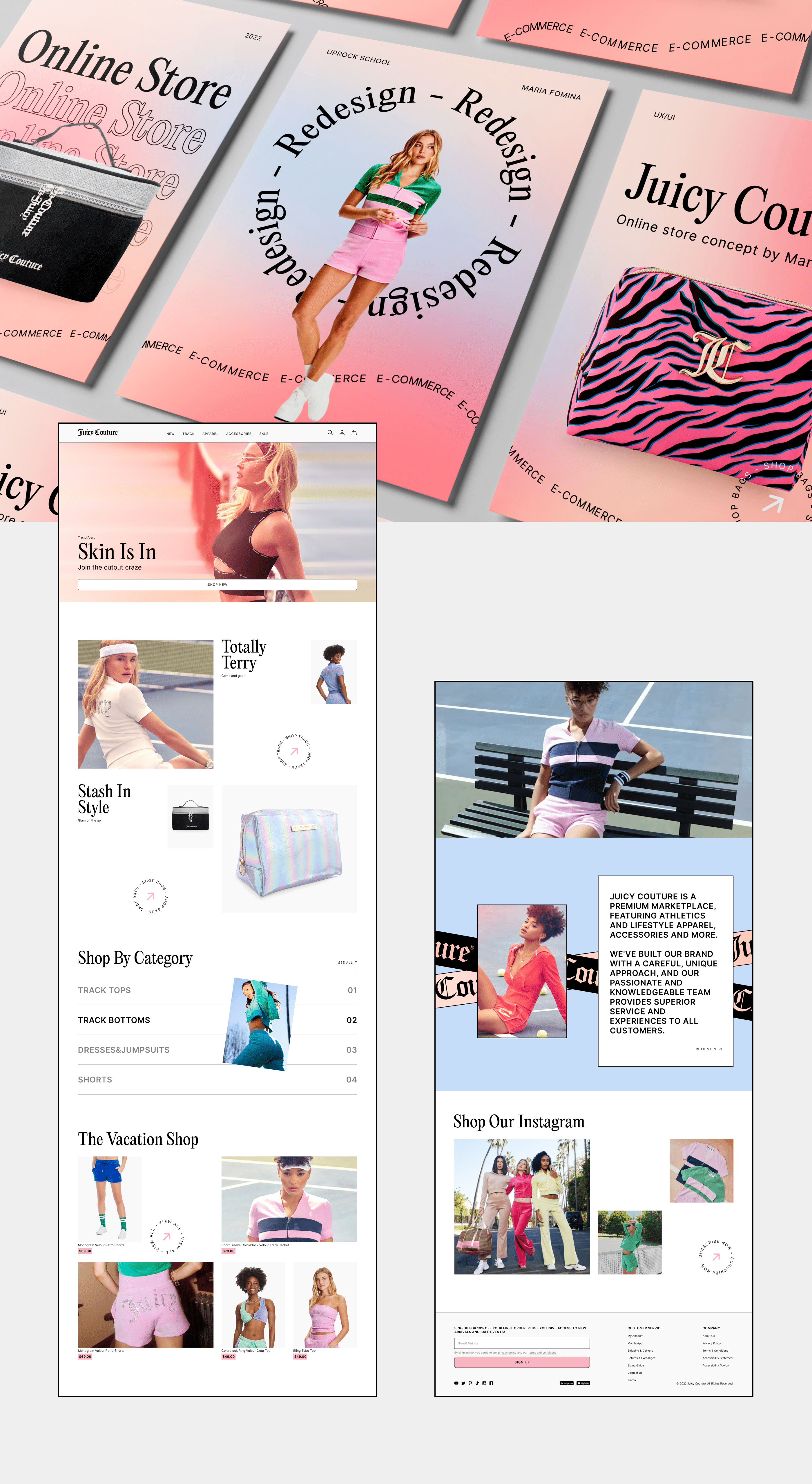 Juicy Couture | E-commerce redesign concept — Изображение №1 — Интерфейсы, Брендинг на Dprofile