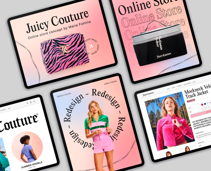 Juicy Couture | E-commerce redesign concept на Dprofile