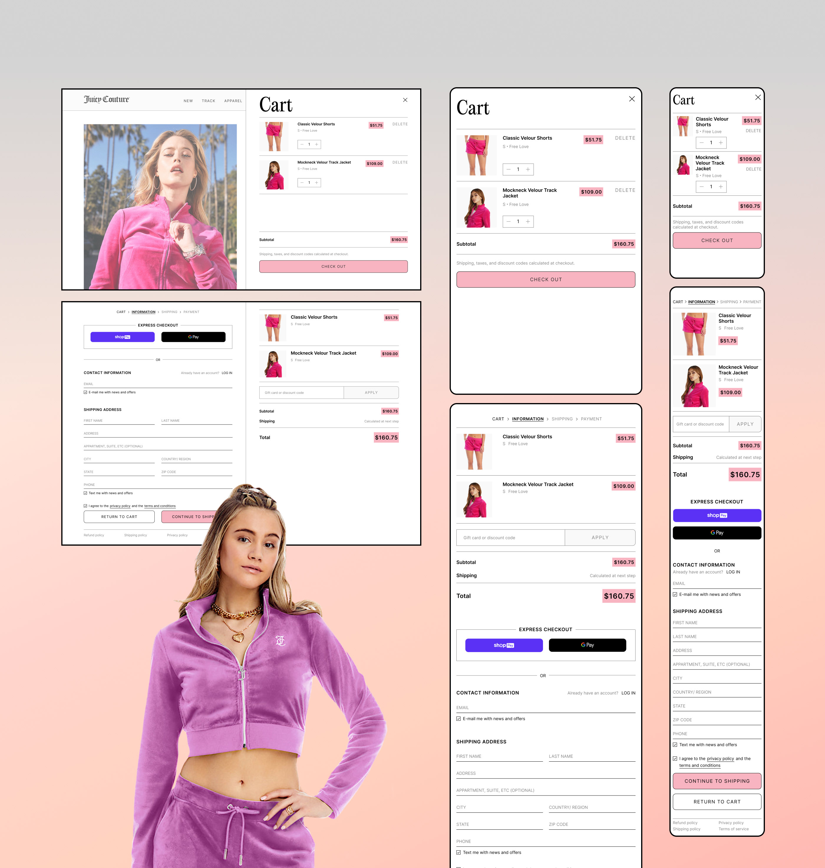 Juicy Couture | E-commerce redesign concept — Изображение №6 — Интерфейсы, Брендинг на Dprofile