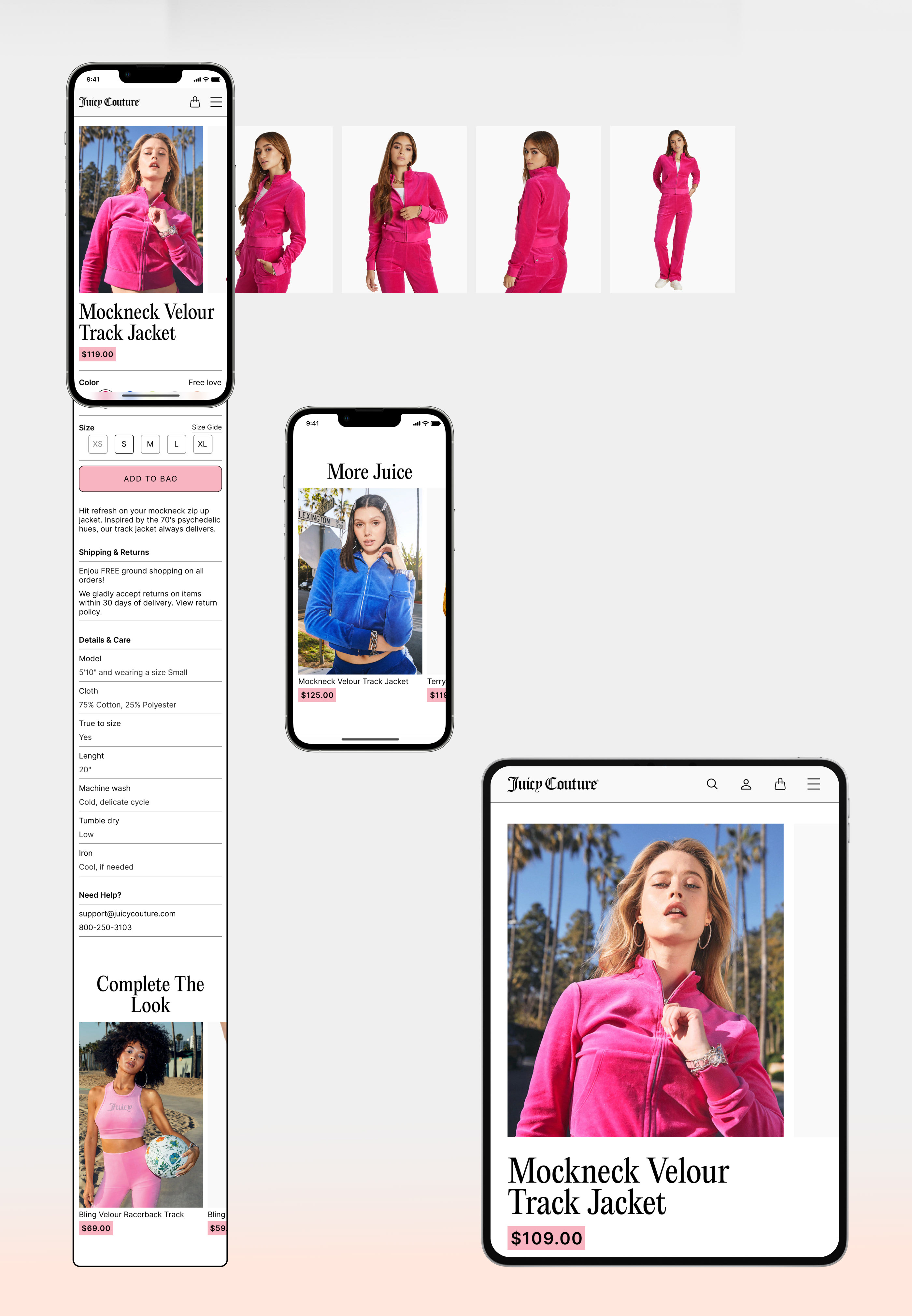 Juicy Couture | E-commerce redesign concept — Изображение №4 — Интерфейсы, Брендинг на Dprofile