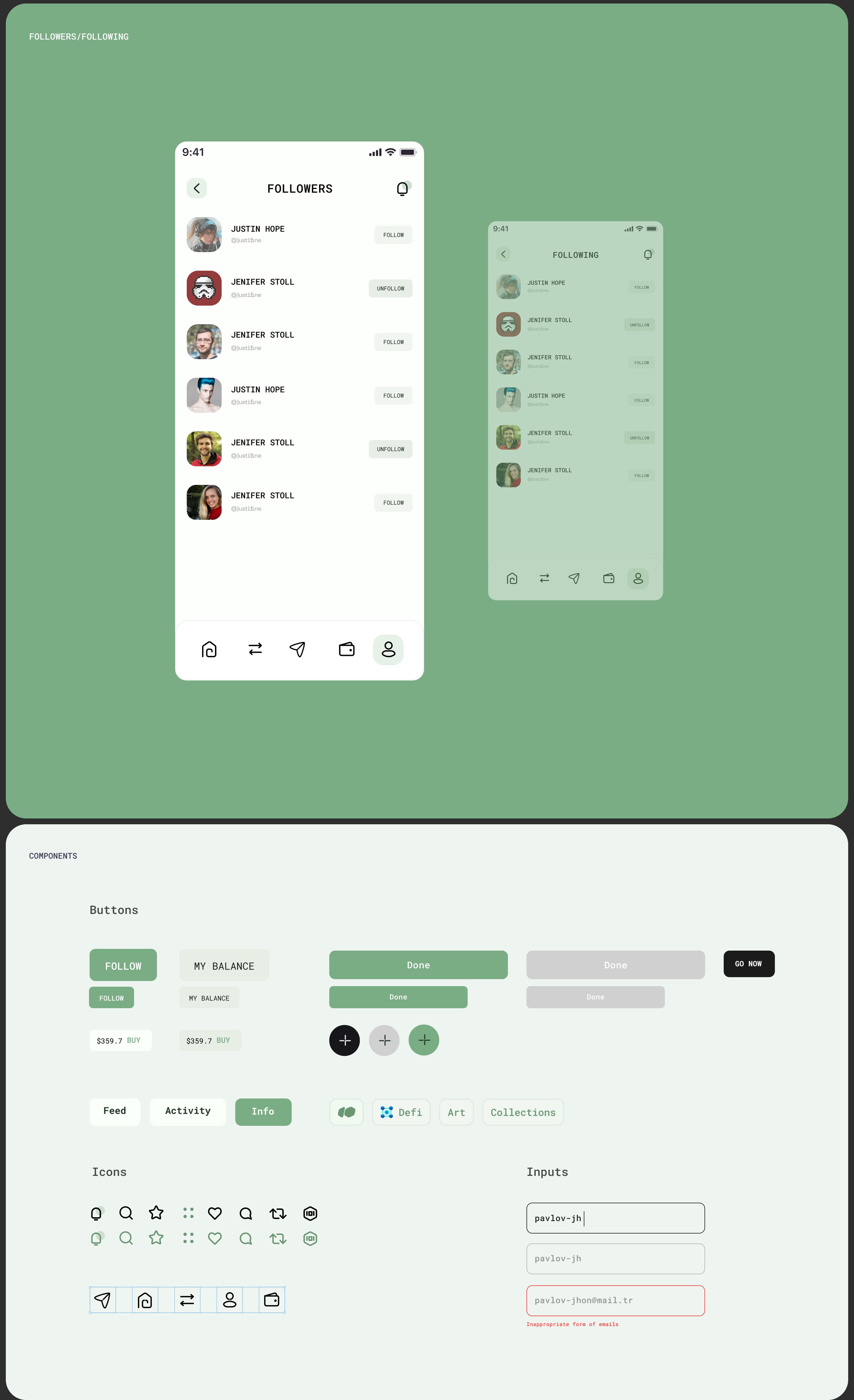 Сrypto app / nft / chating — Изображение №19 — Интерфейсы на Dprofile