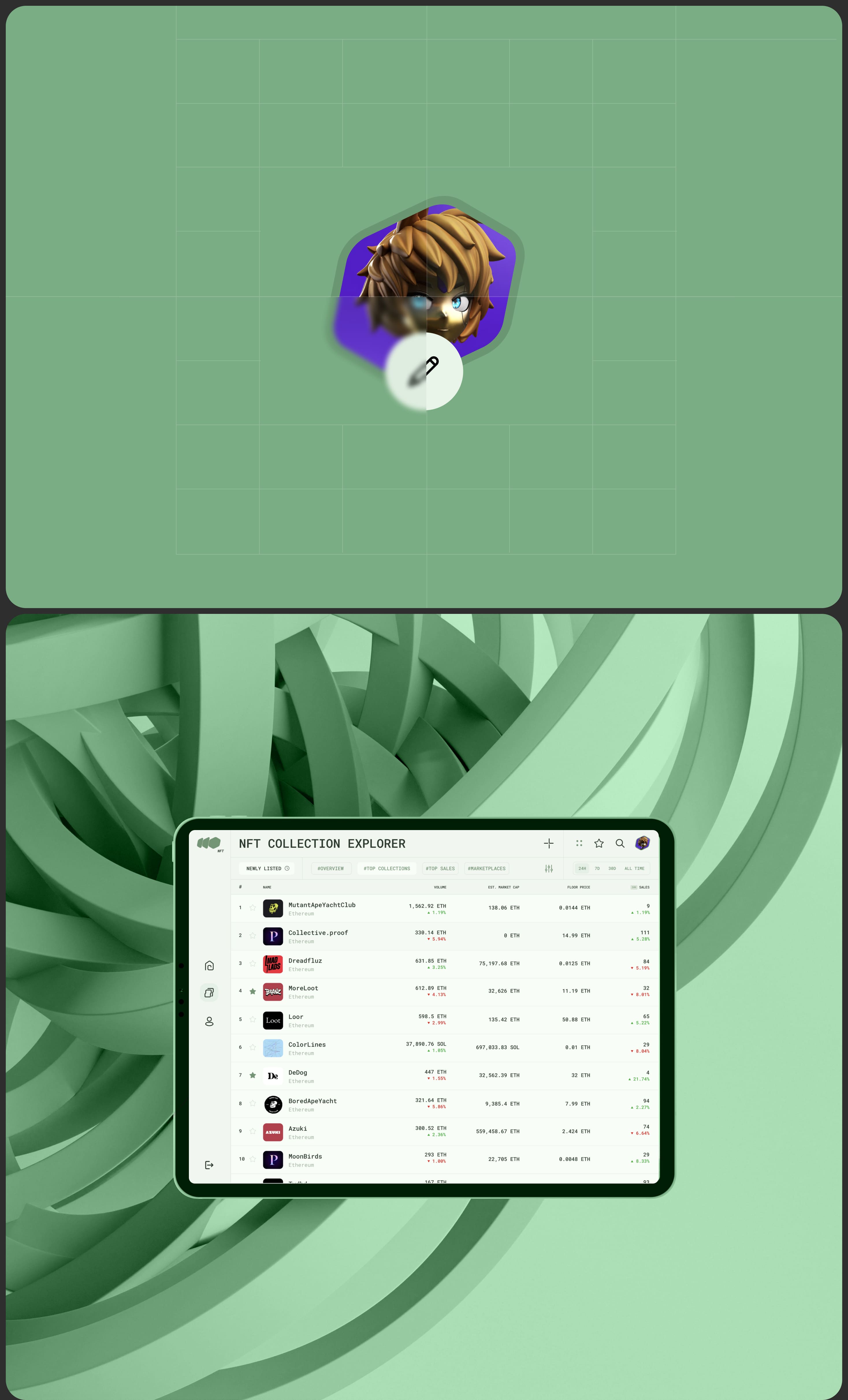 Сrypto app / nft / chating — Изображение №12 — Интерфейсы на Dprofile