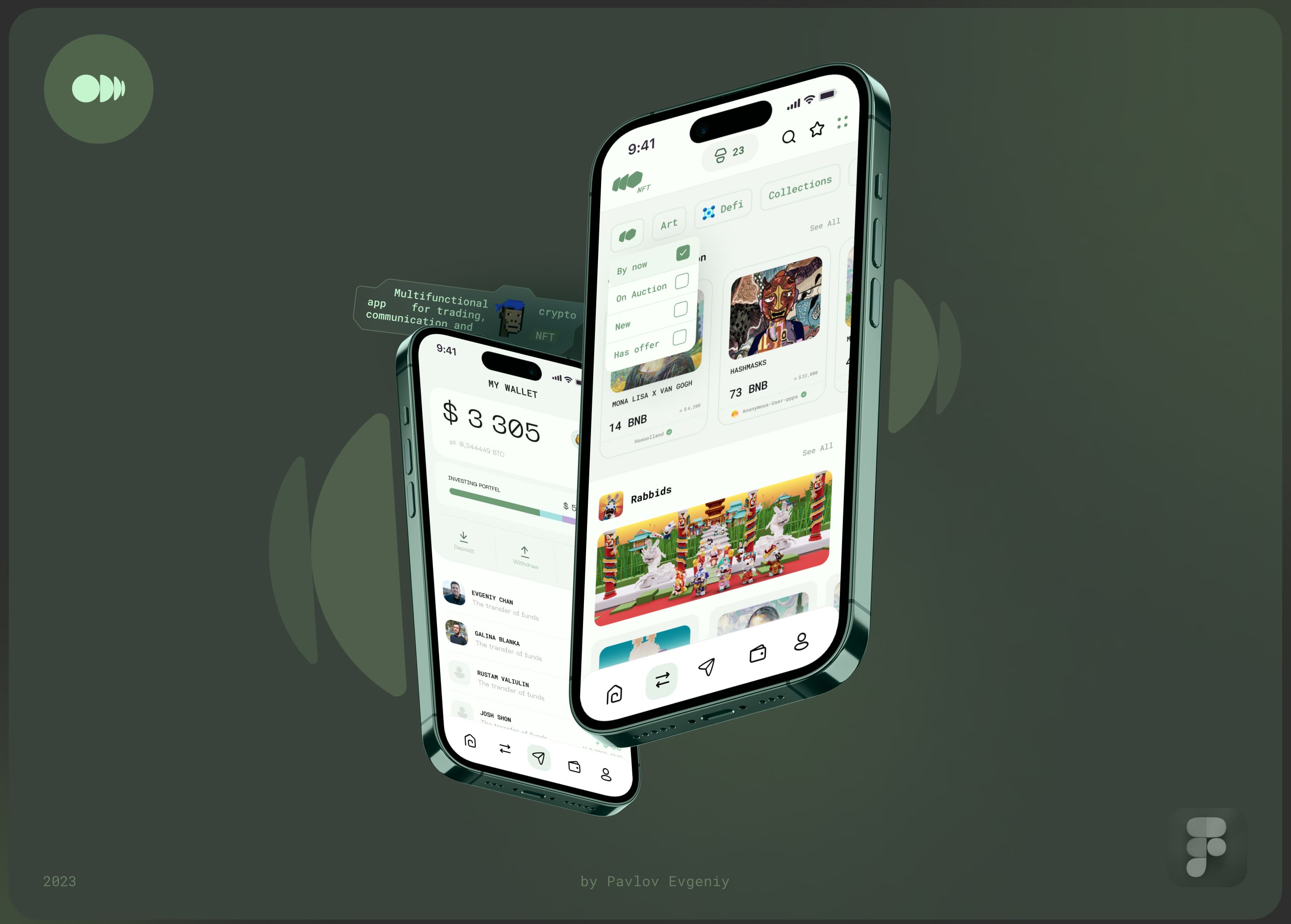 Сrypto app / nft / chating — Изображение №1 — Интерфейсы на Dprofile