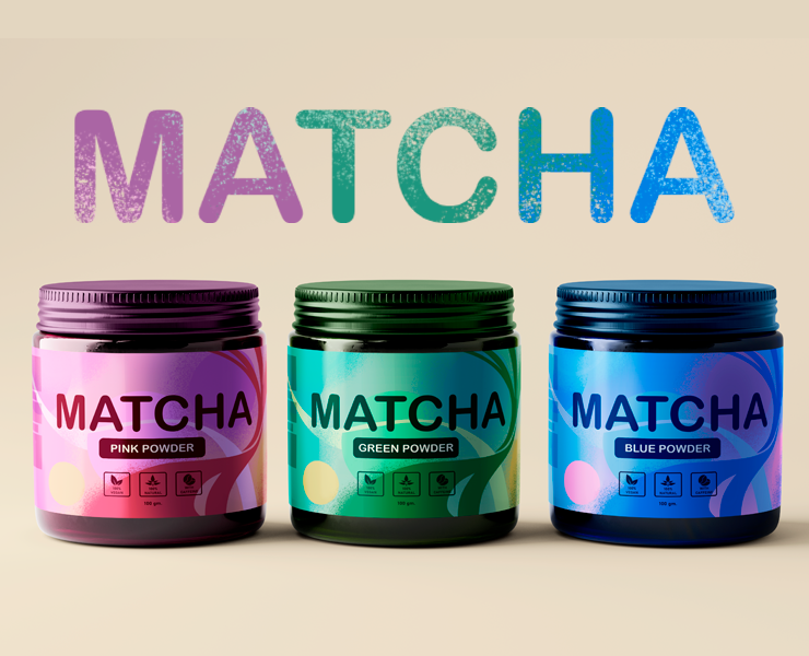 Серия упаковок для чая матча — Брендинг на Dprofile