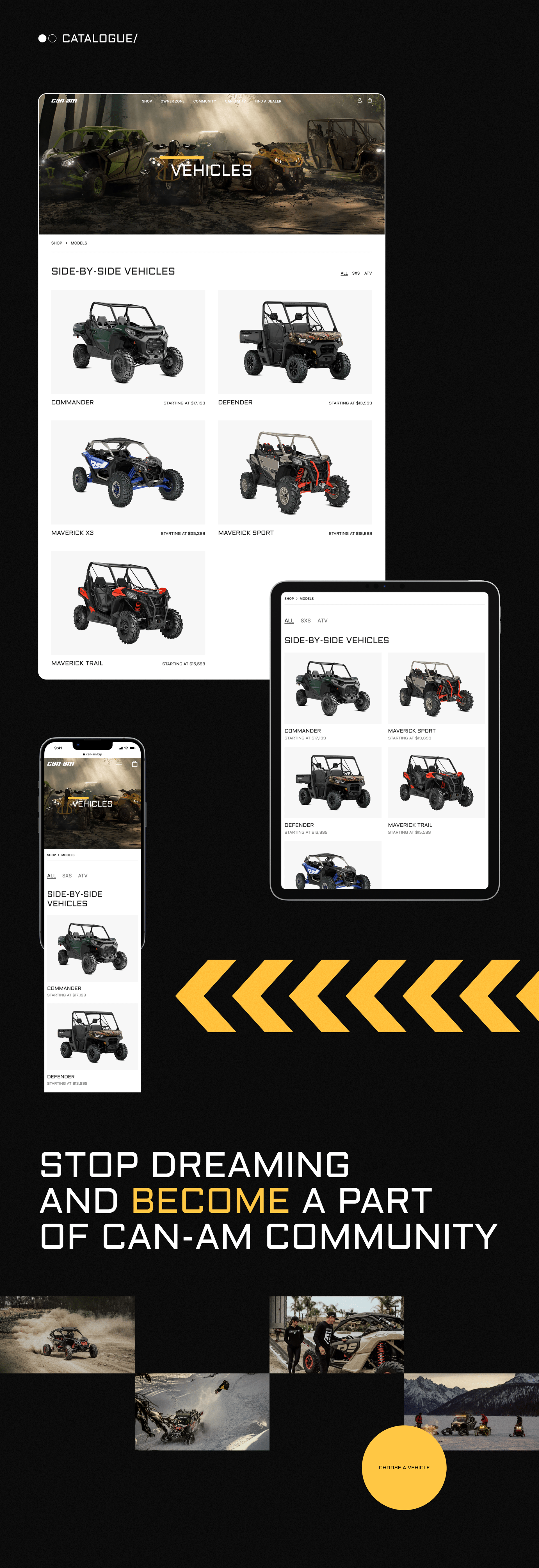 Can-Am Website Redesign Concept — Изображение №3 — Интерфейсы на Dprofile