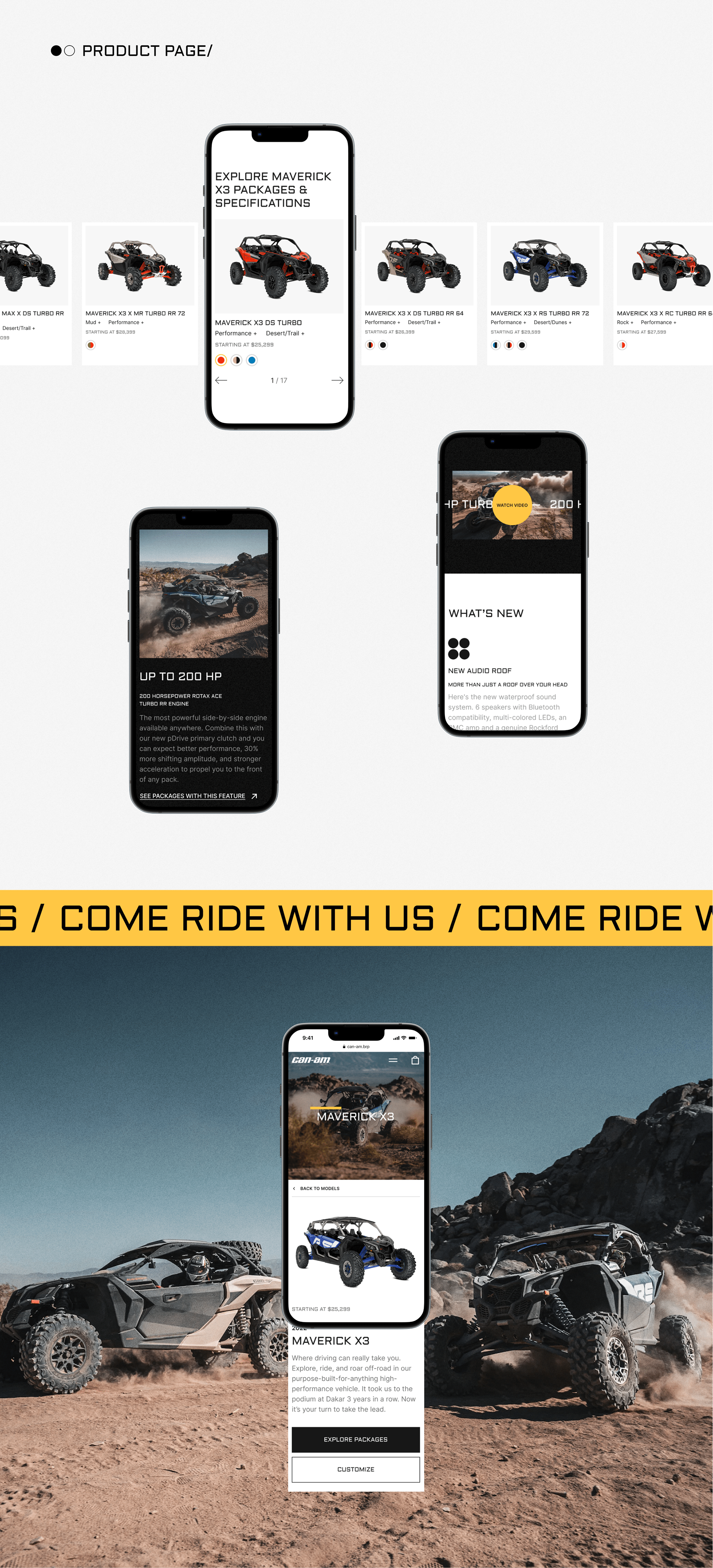 Can-Am Website Redesign Concept — Изображение №5 — Интерфейсы на Dprofile