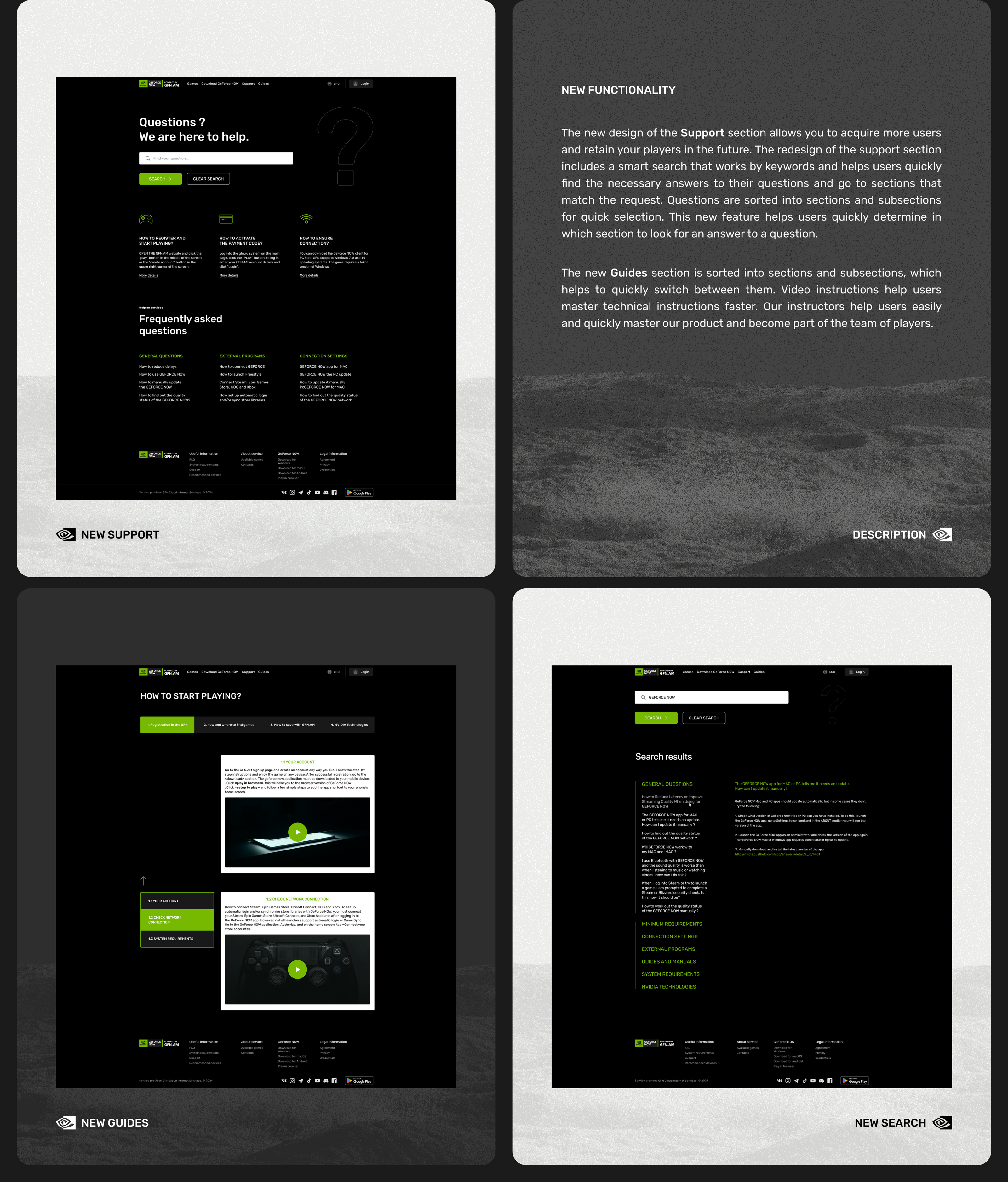 NVIDIA (GFN Support and Guides) — Изображение №6 — Интерфейсы на Dprofile