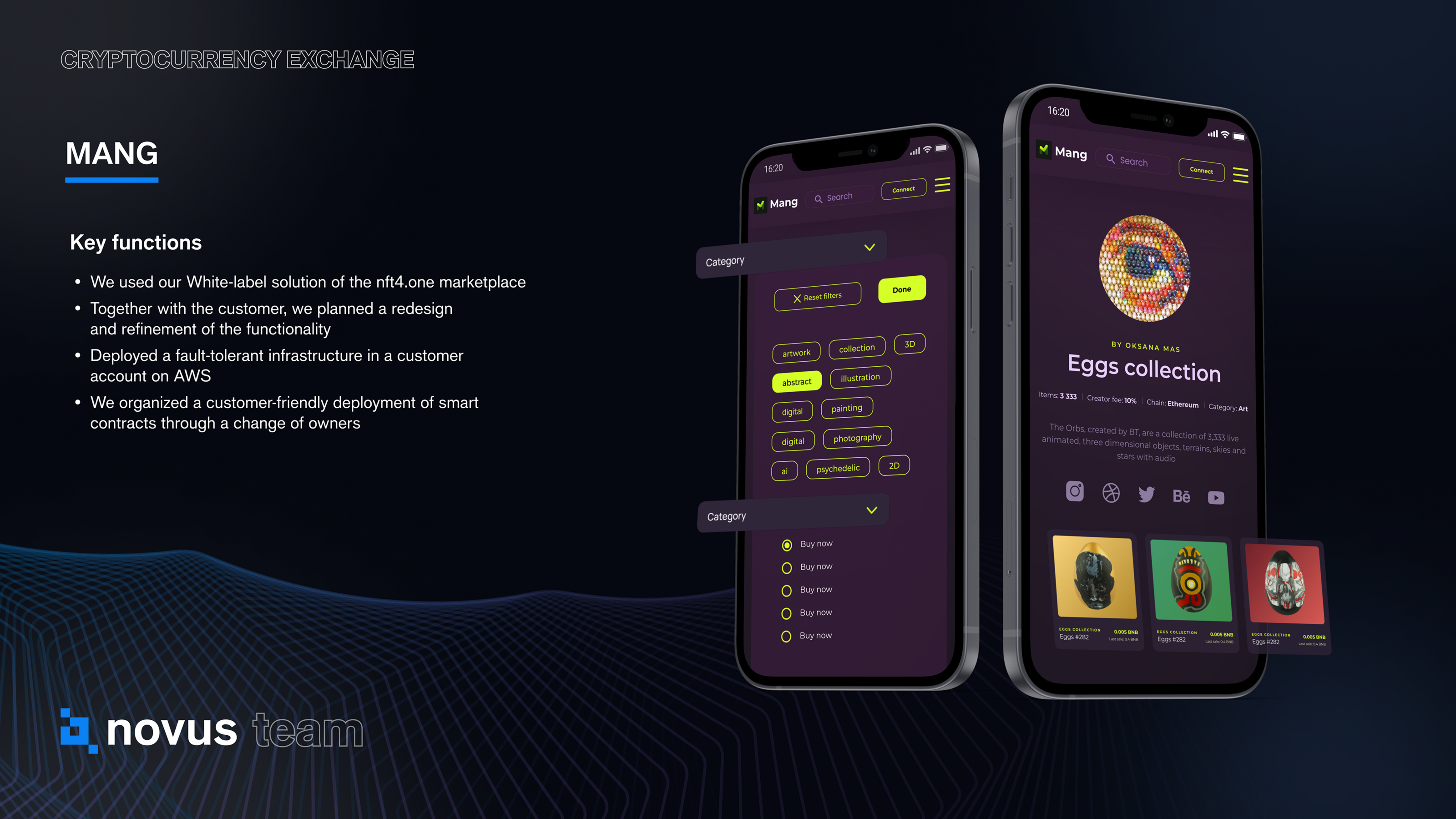 Novus team projects presentation — Изображение №20 — Интерфейсы, Брендинг на Dprofile