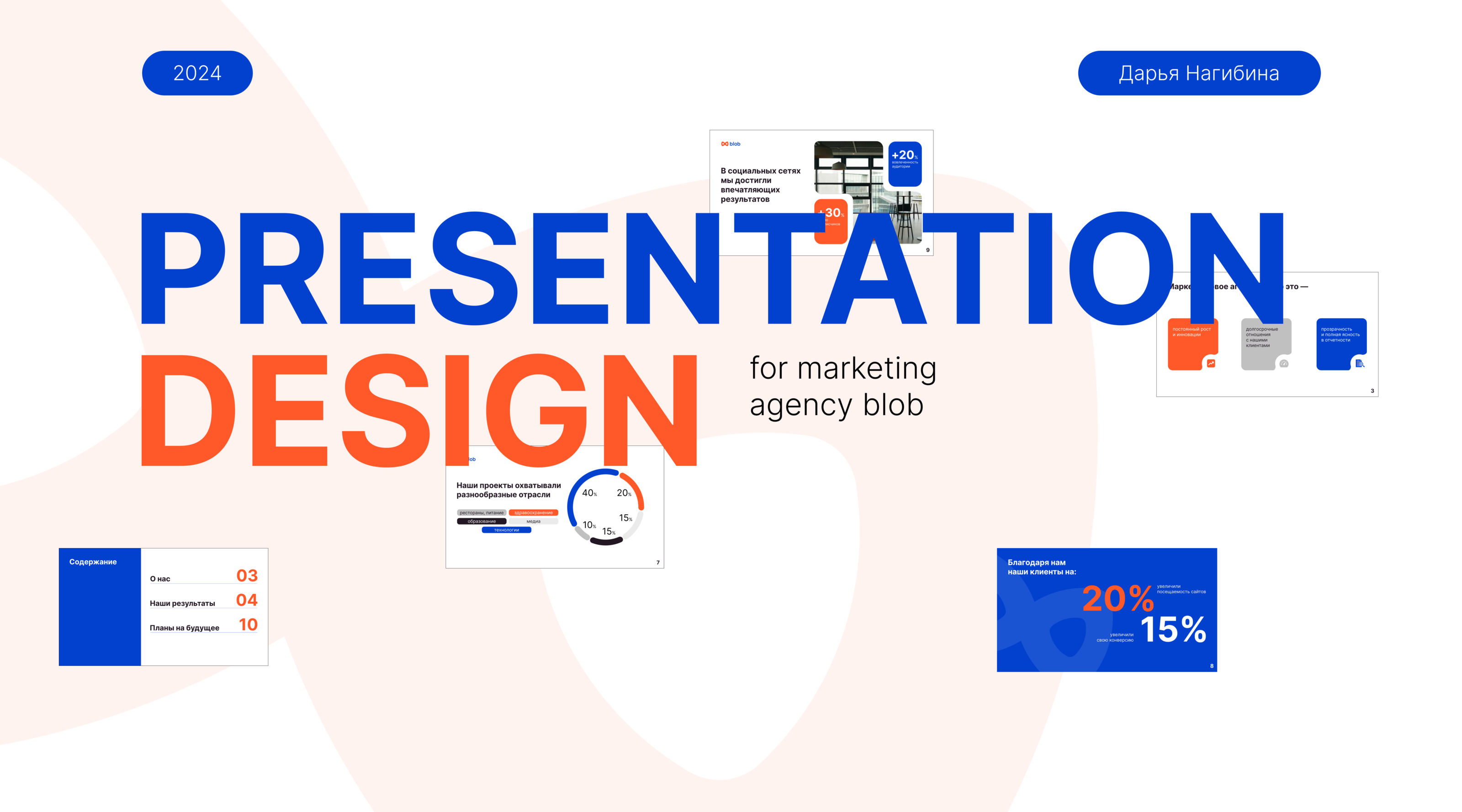 Презентация для маркетингового агентства blob — Изображение №1 — Графика, Маркетинг на Dprofile