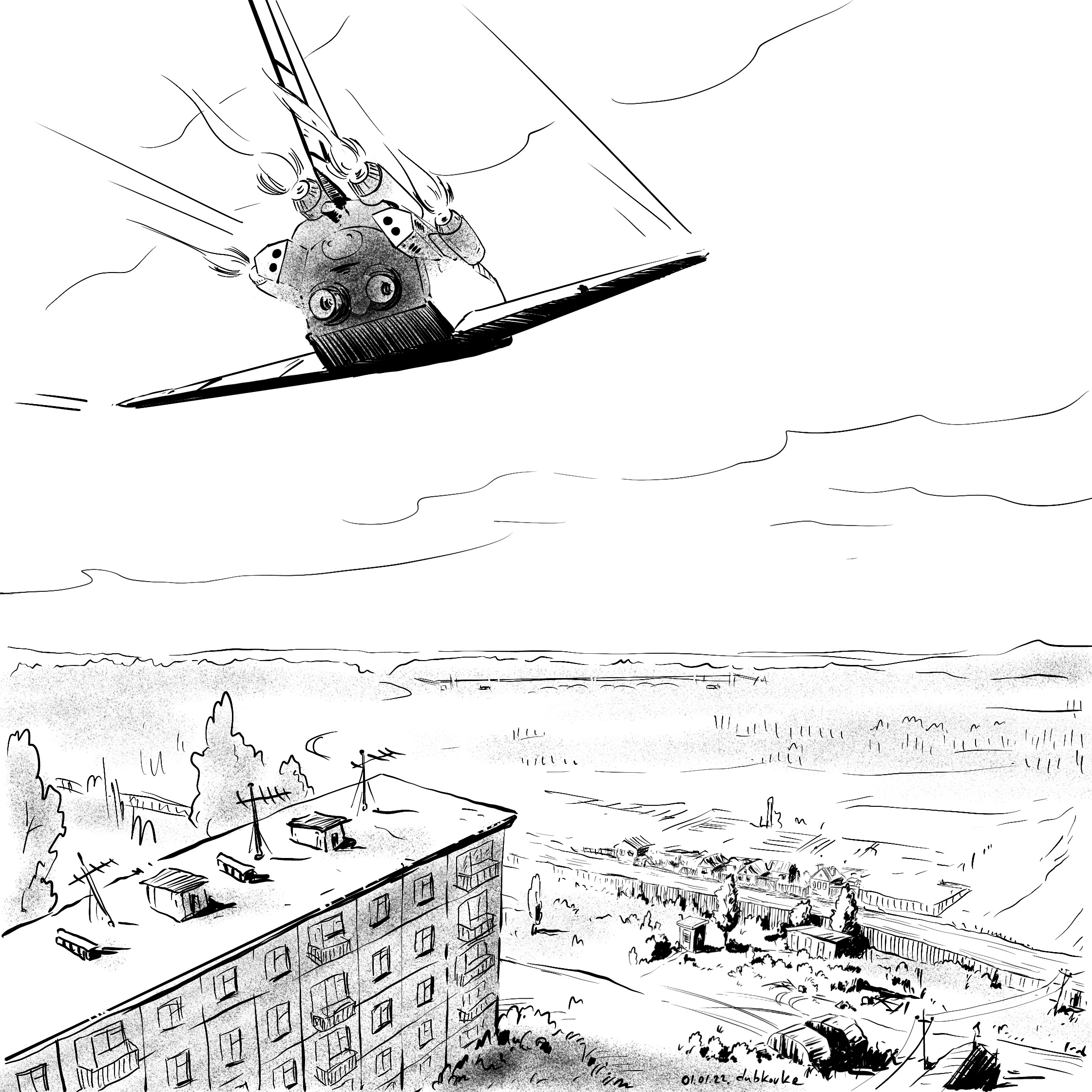 "Последний полёт "Бурана". — Изображение №6 — Иллюстрация, Графика на Dprofile