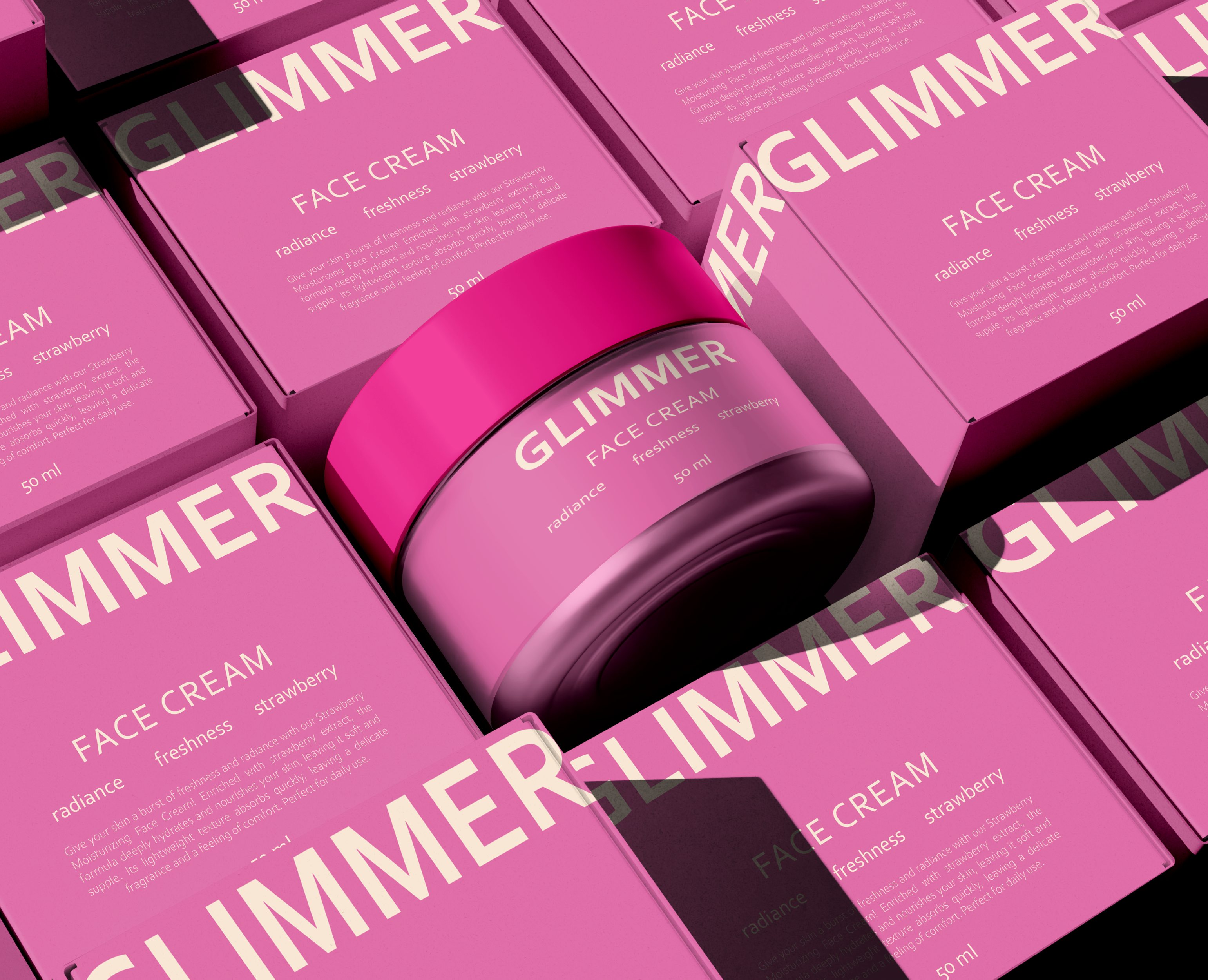 GLIMMER Cosmetics Brand Identity — Брендинг на Dprofile
