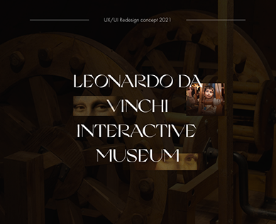 Leonardo Da Vinchi museum - website redesign — Интерфейсы, Брендинг на Dprofile