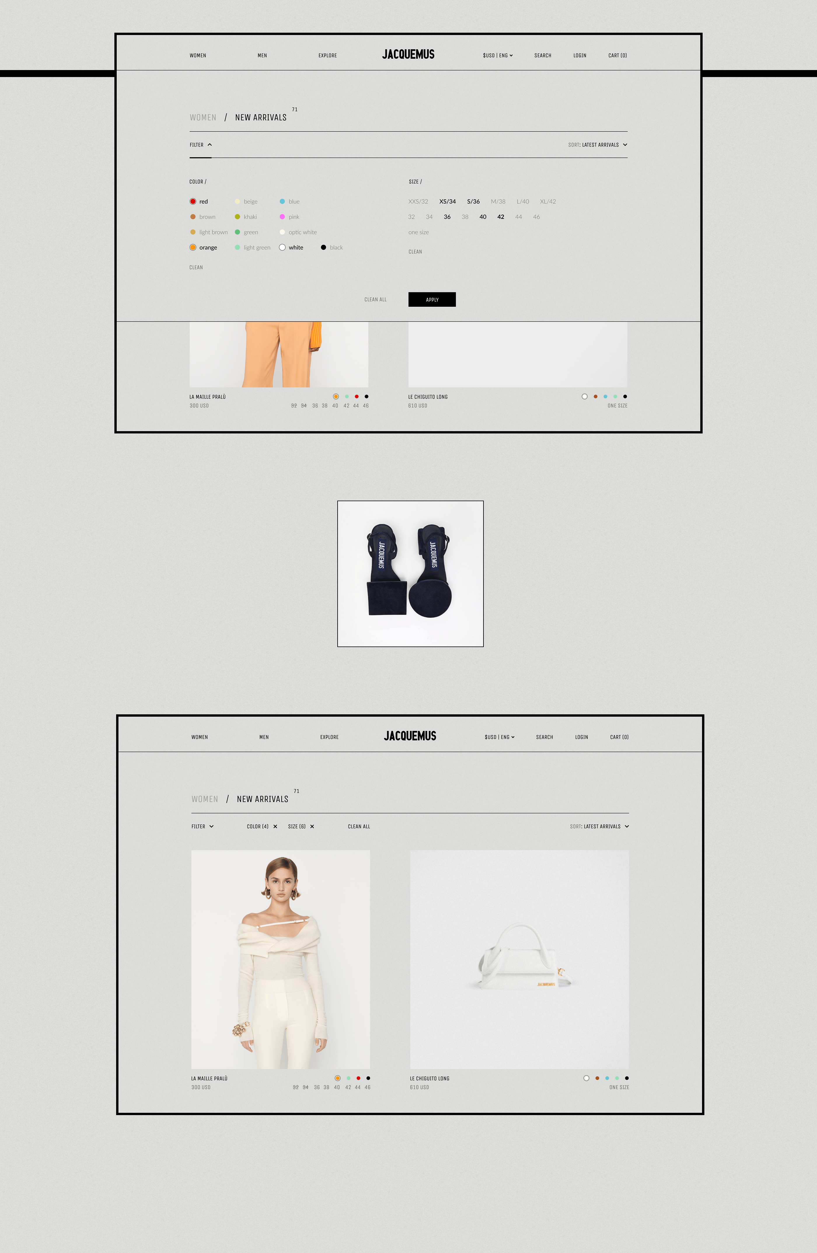JACQUEMUS Website — Изображение №11 — Интерфейсы, Графика на Dprofile