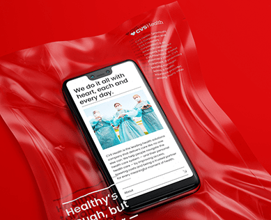 CVS HEALTH website — Интерфейсы, Брендинг на Dprofile