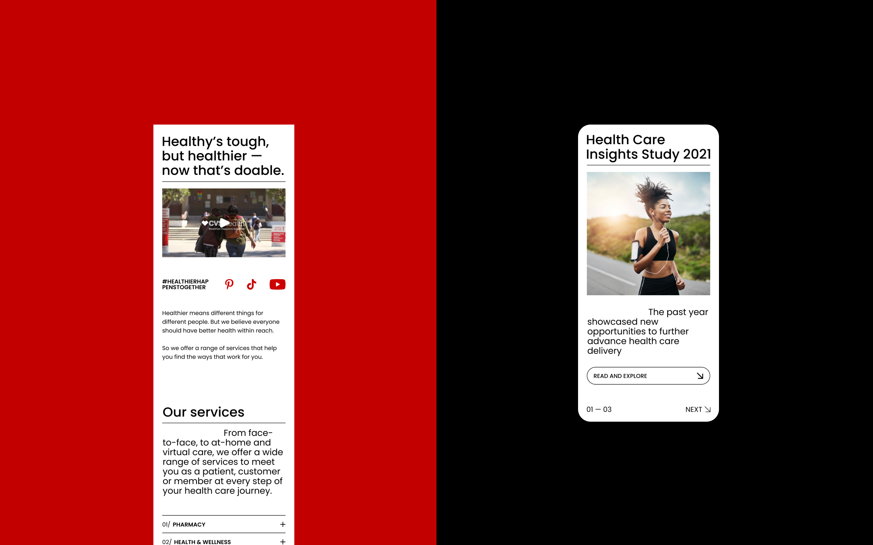 CVS HEALTH website — Изображение №5 — Интерфейсы, Брендинг на Dprofile