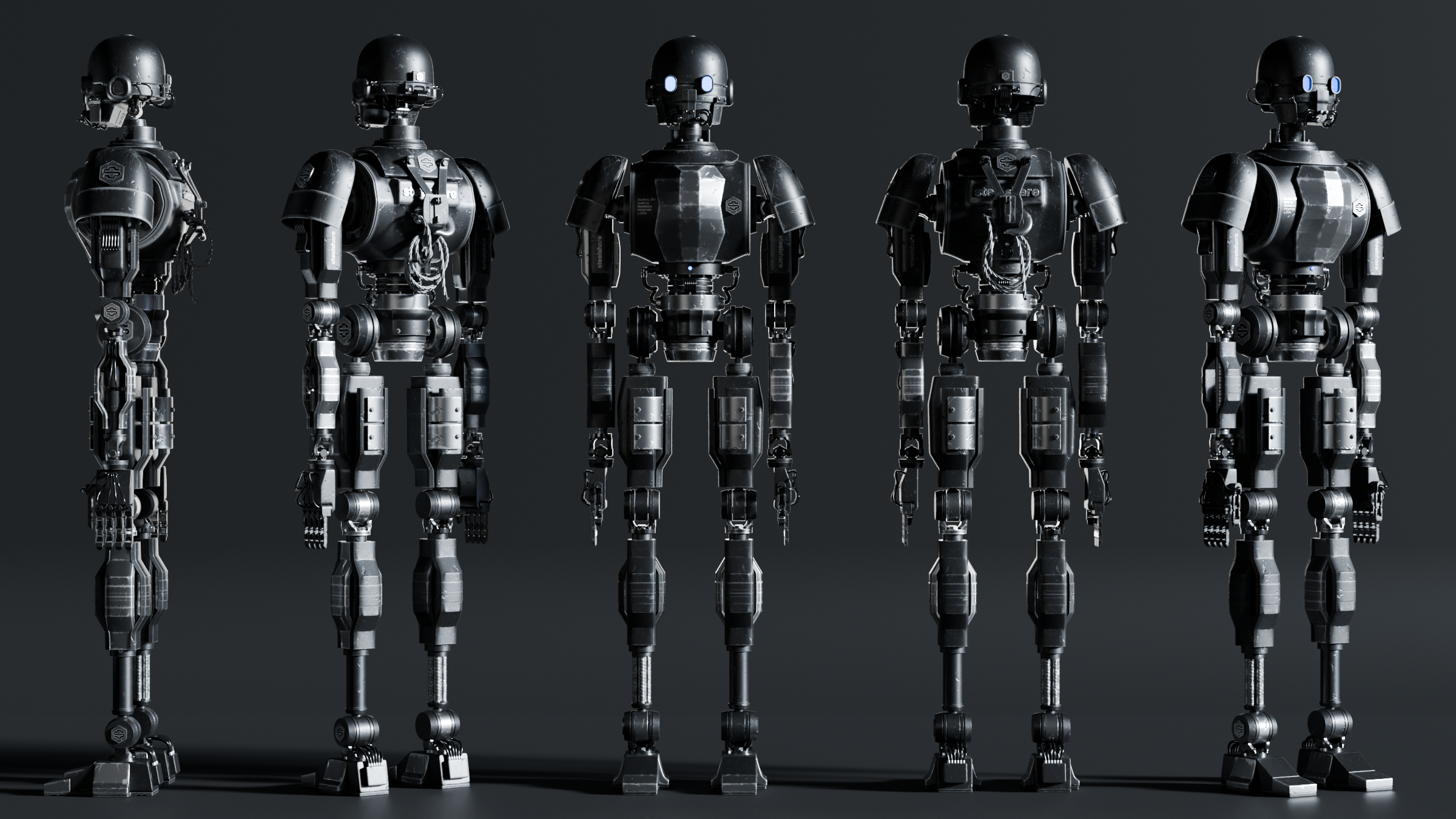 Steelshare® Logotype & 3D robot — Изображение №16 — 3D, Анимация на Dprofile