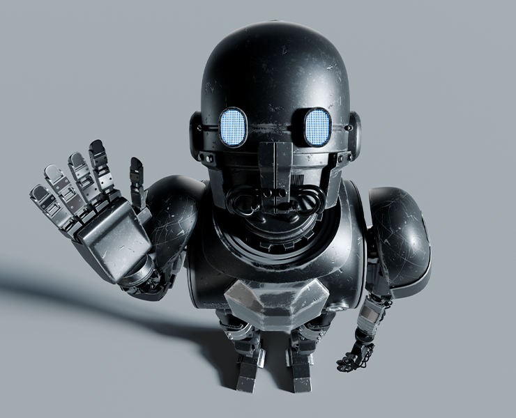 Steelshare® Logotype & 3D robot на Dprofile