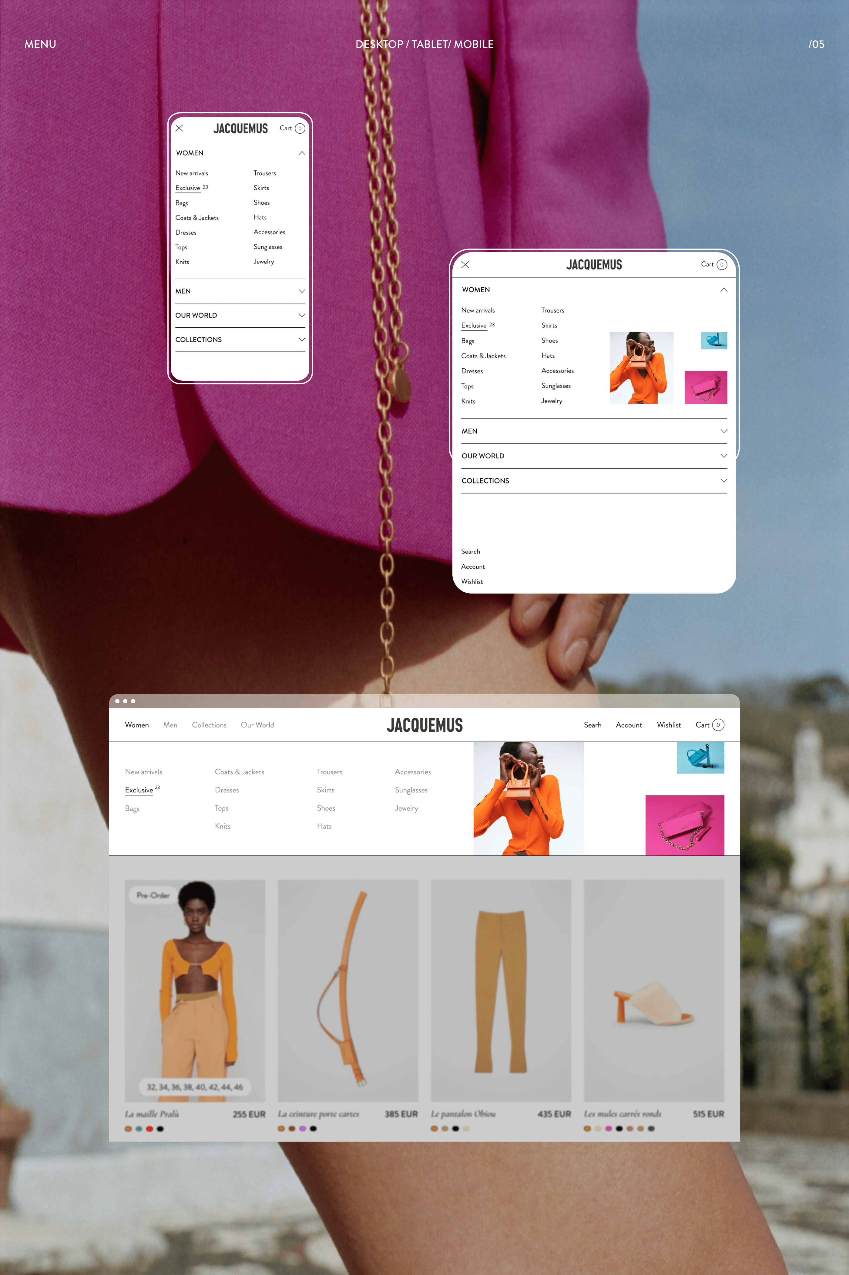 Jacquemus — E-commerce redesign concept — Изображение №4 — Интерфейсы на Dprofile